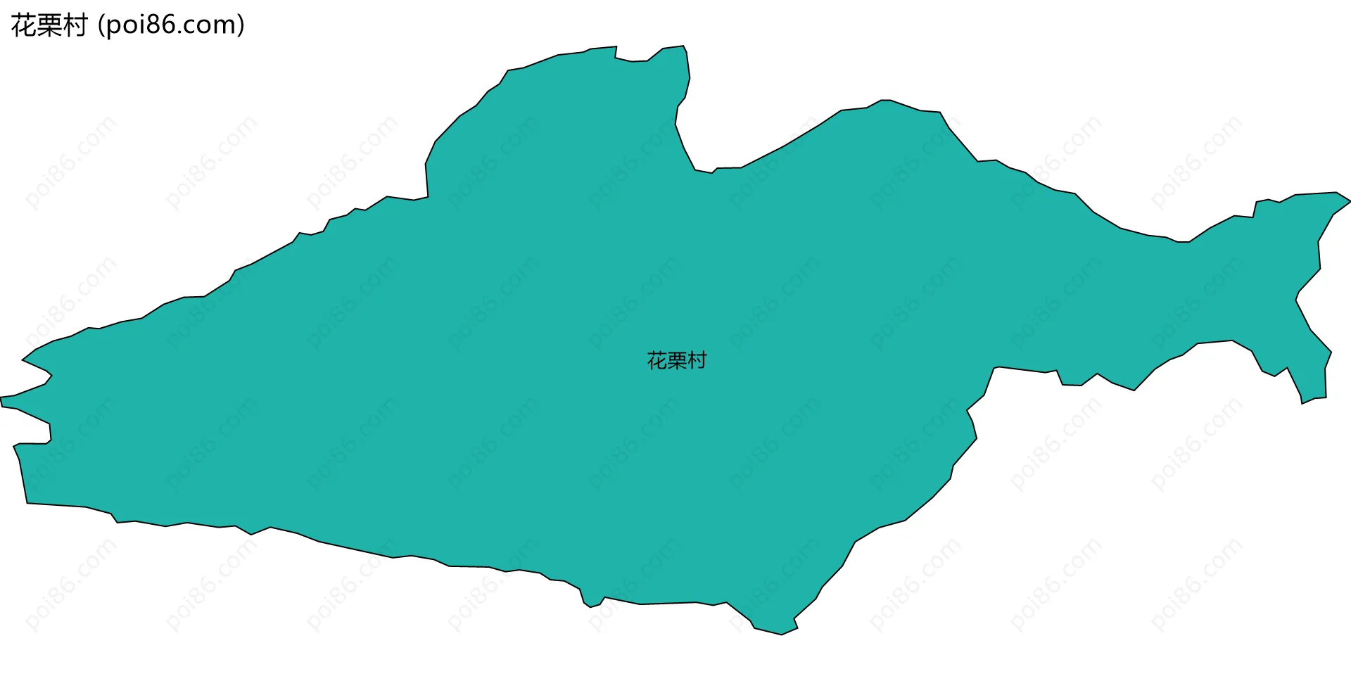 花栗村边界地图