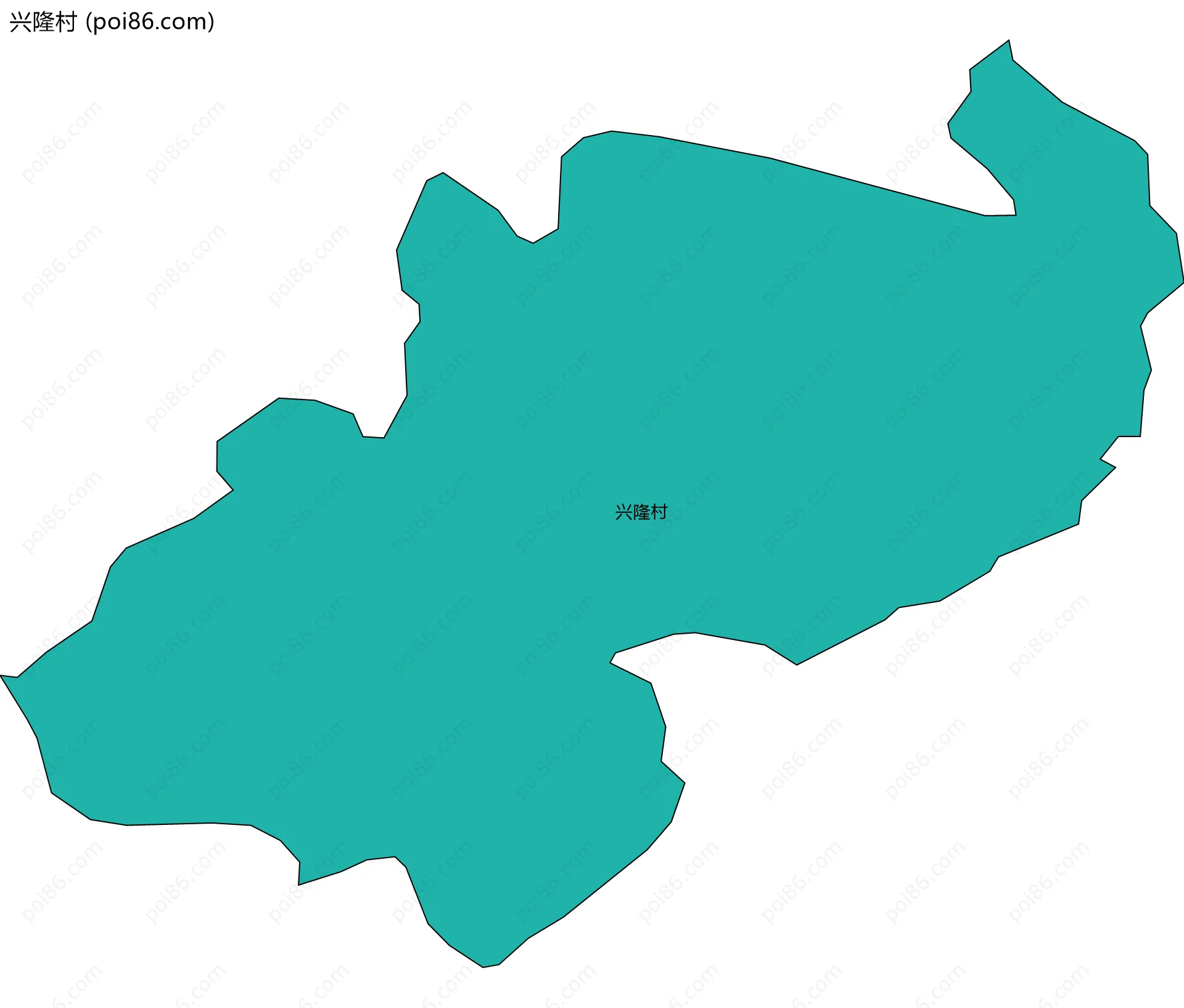 兴隆村边界地图