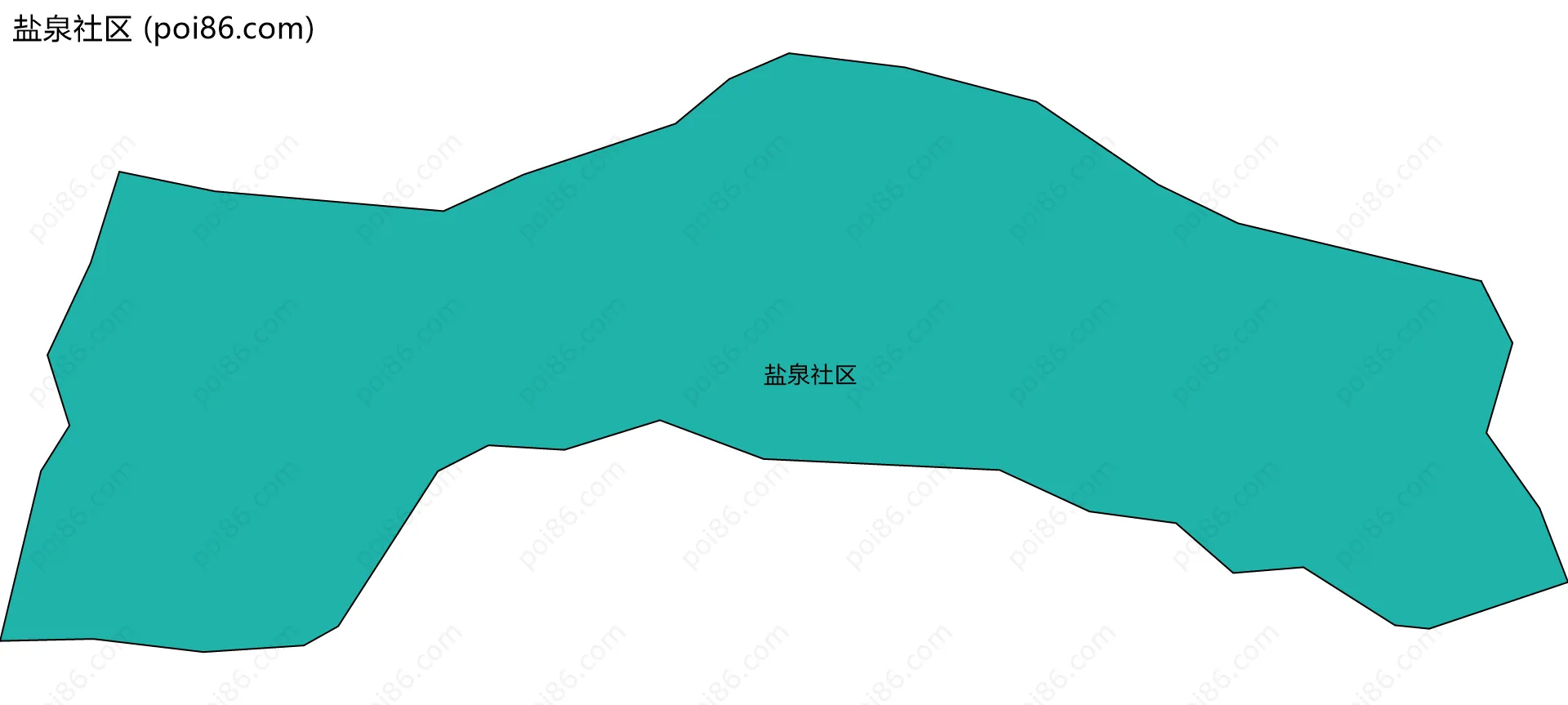 盐泉社区边界地图