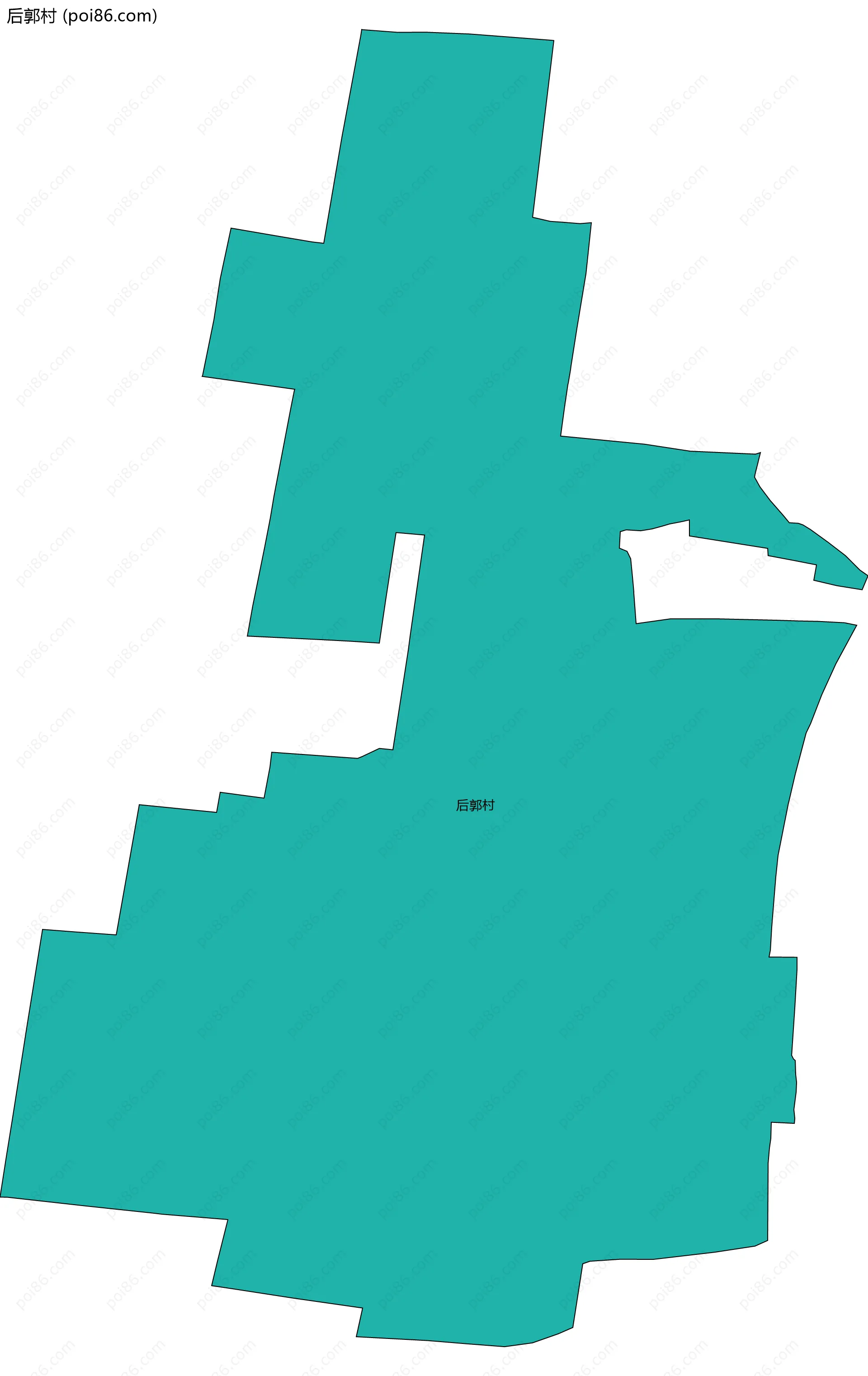 后郭村边界地图