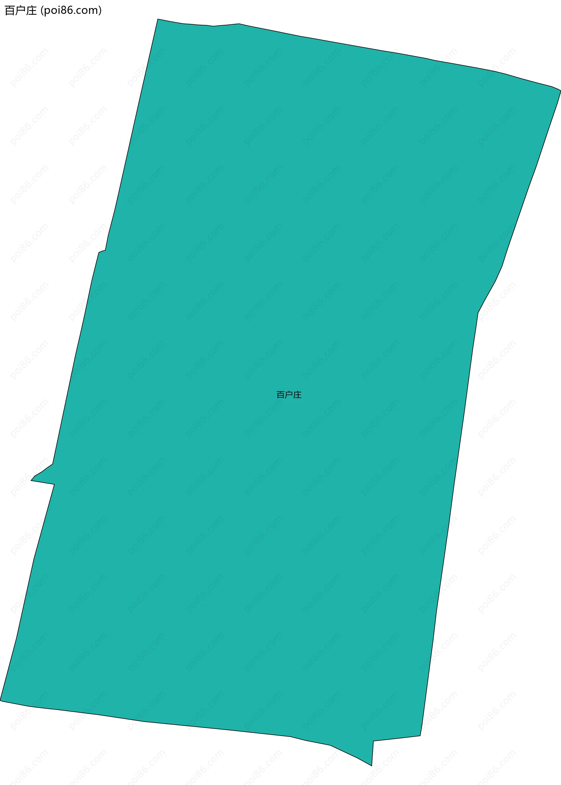 百户庄边界地图