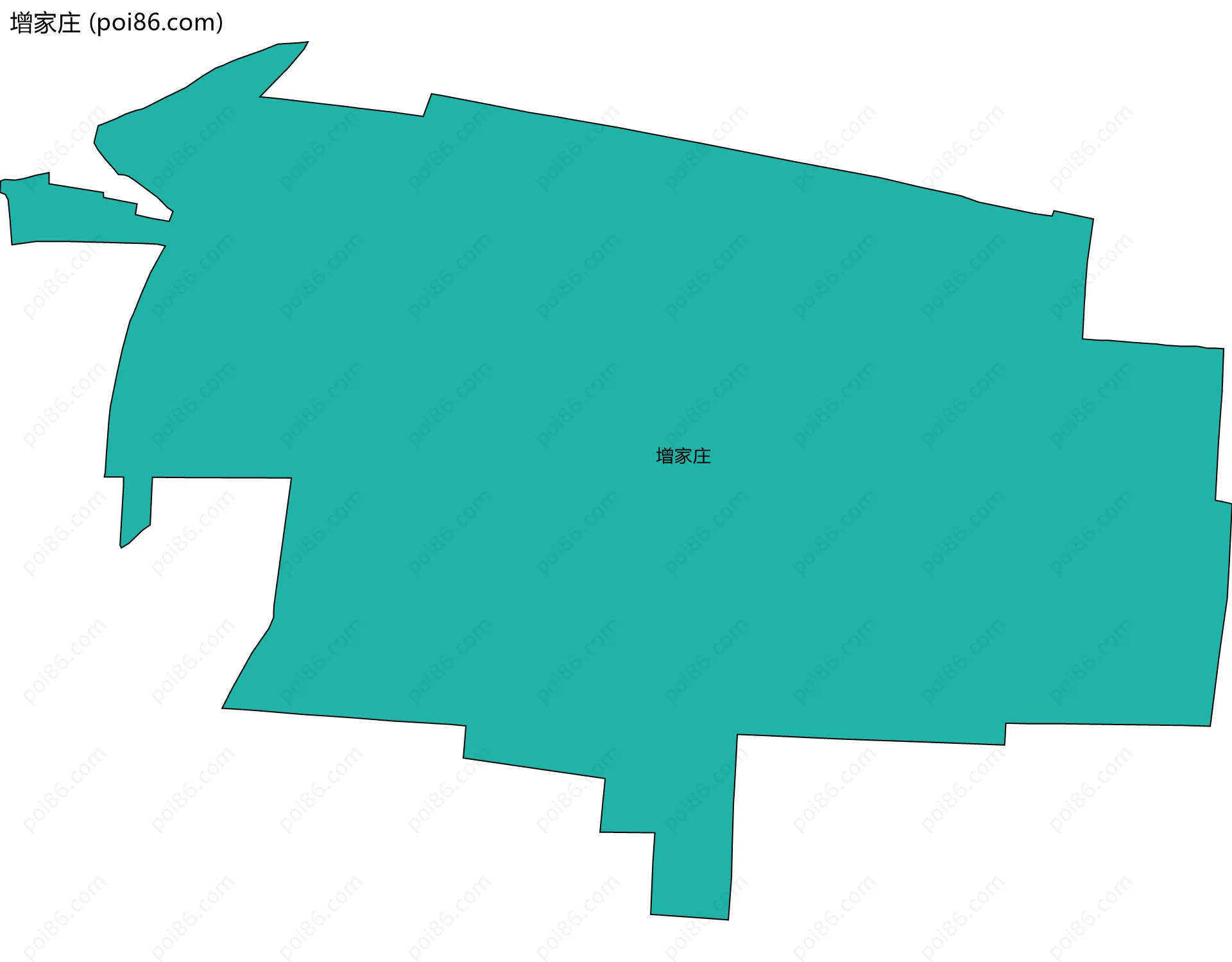 增家庄边界地图