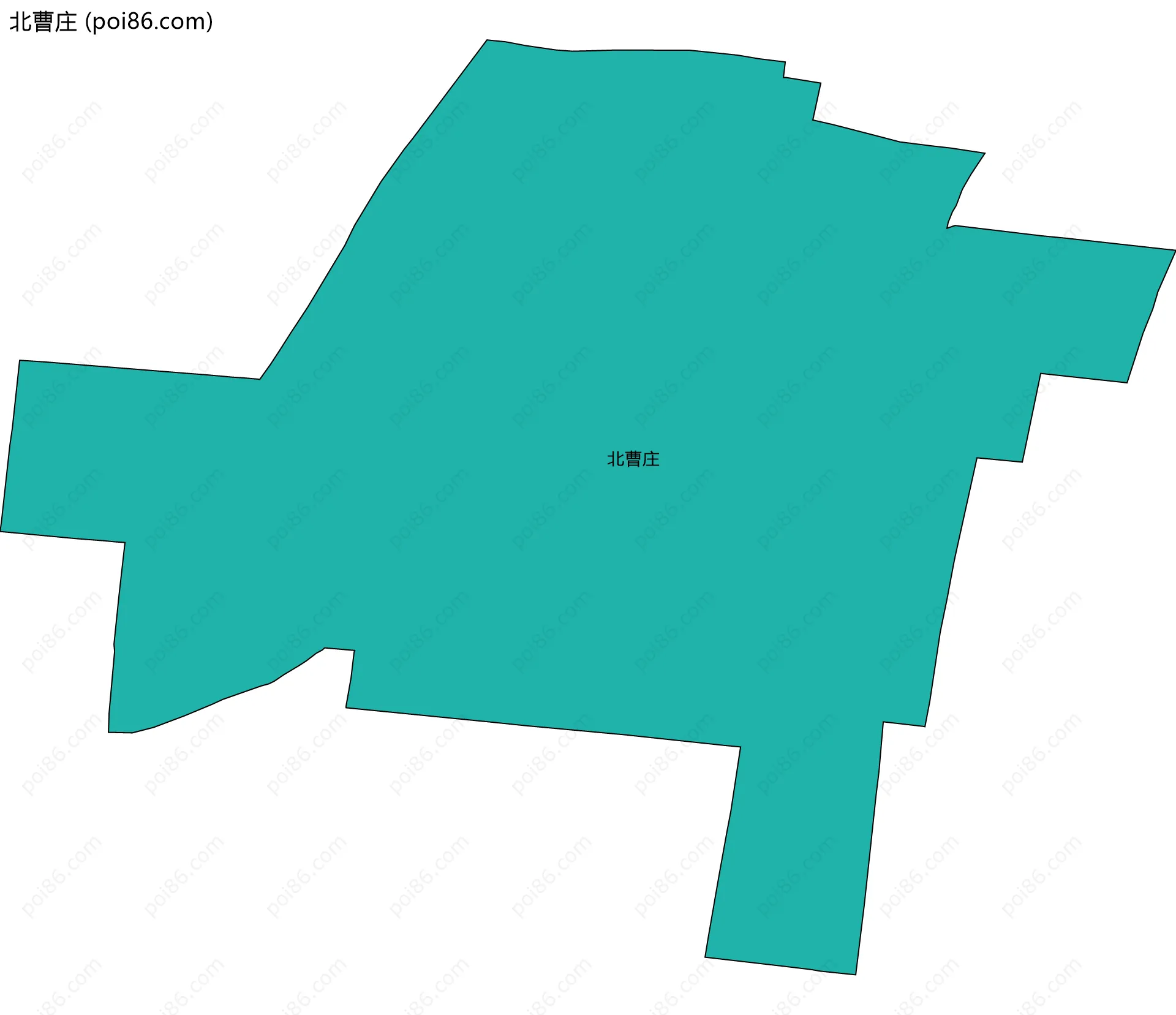北曹庄边界地图