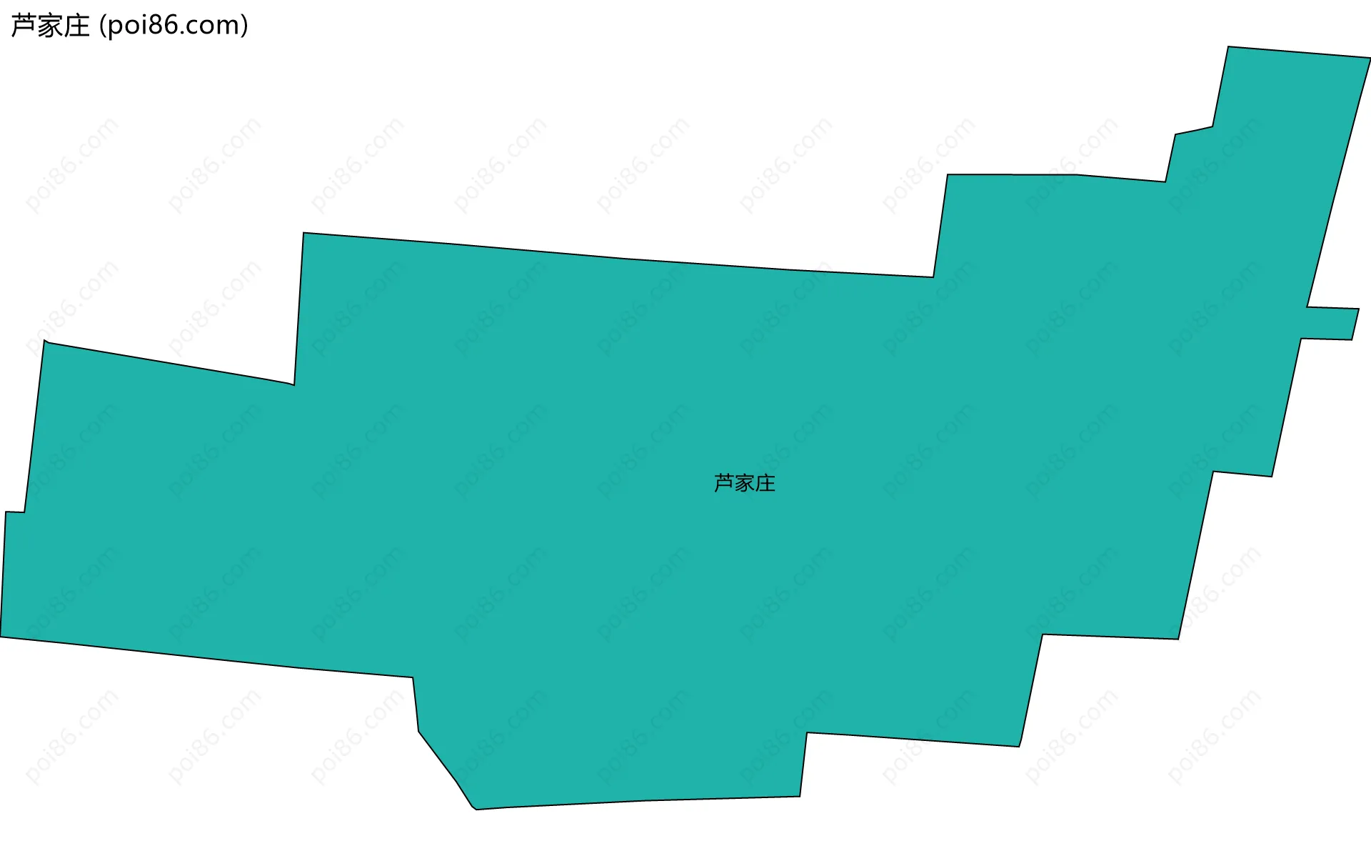 芦家庄边界地图