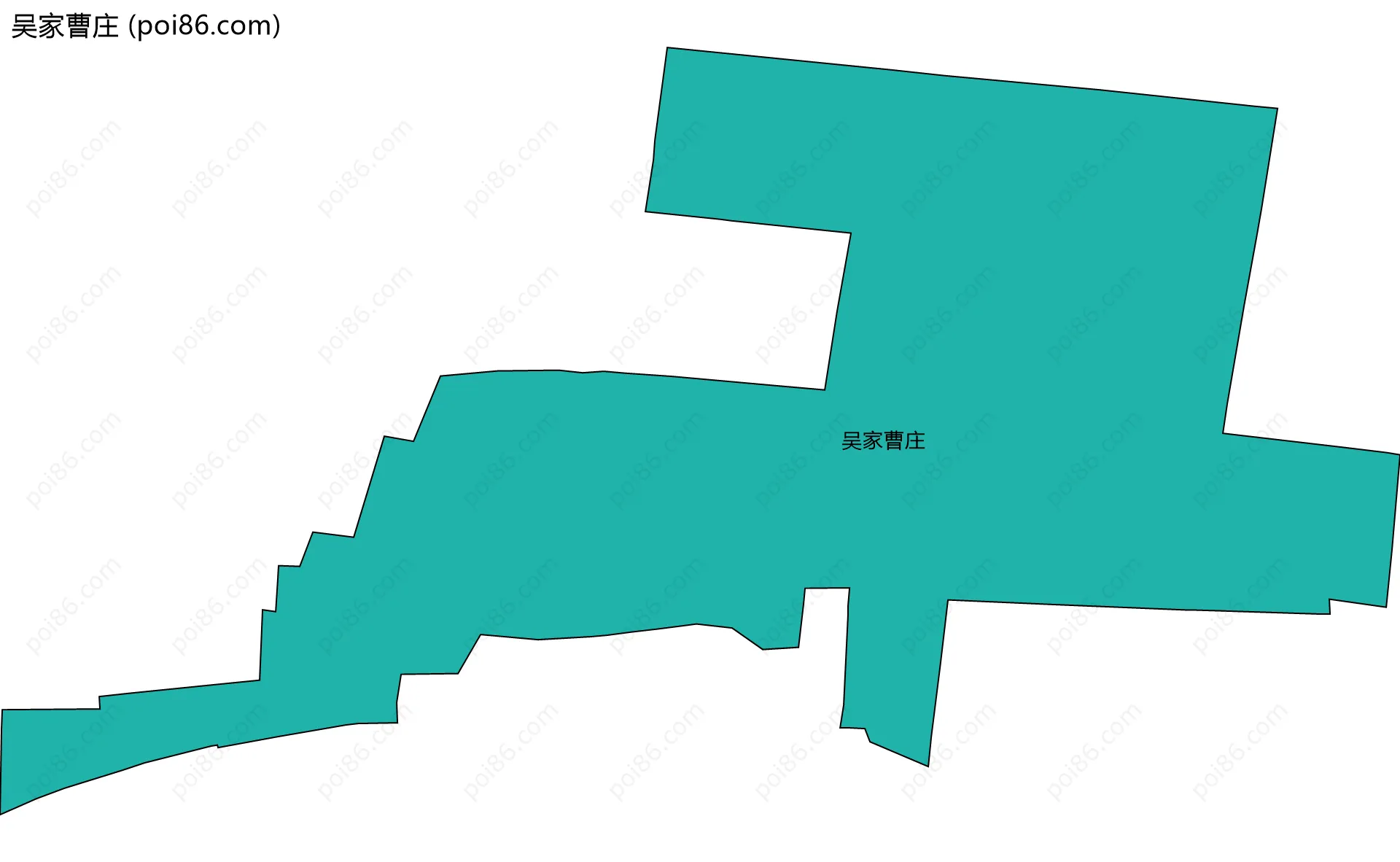 吴家曹庄边界地图
