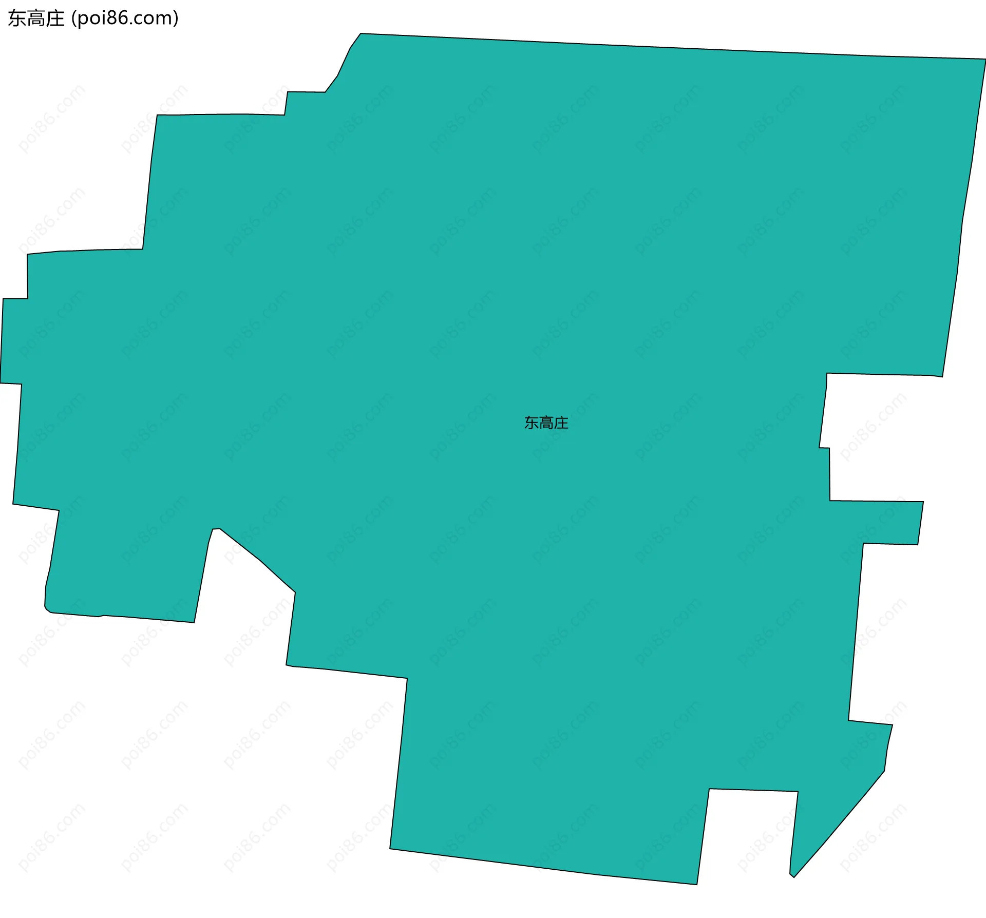 东高庄边界地图