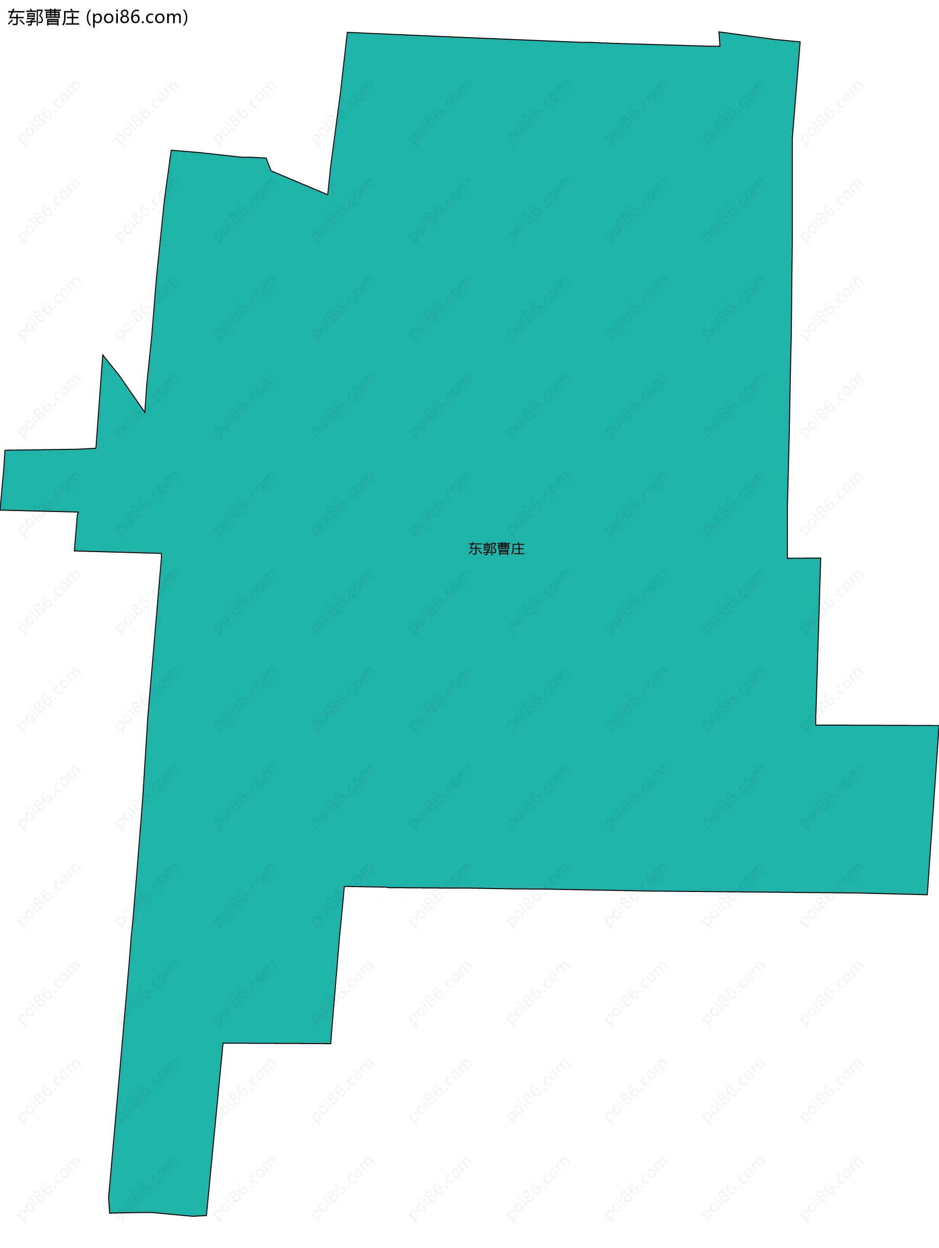 东郭曹庄边界地图