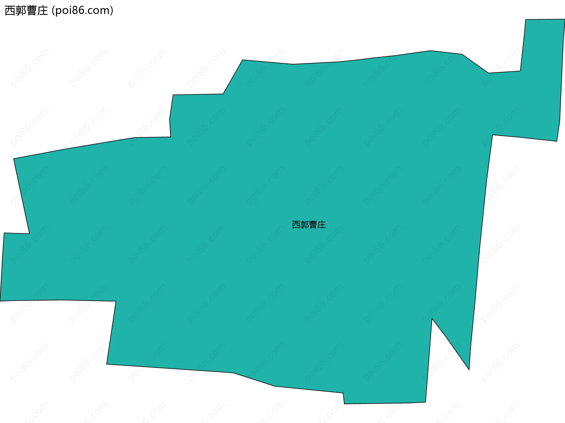 西郭曹庄边界地图