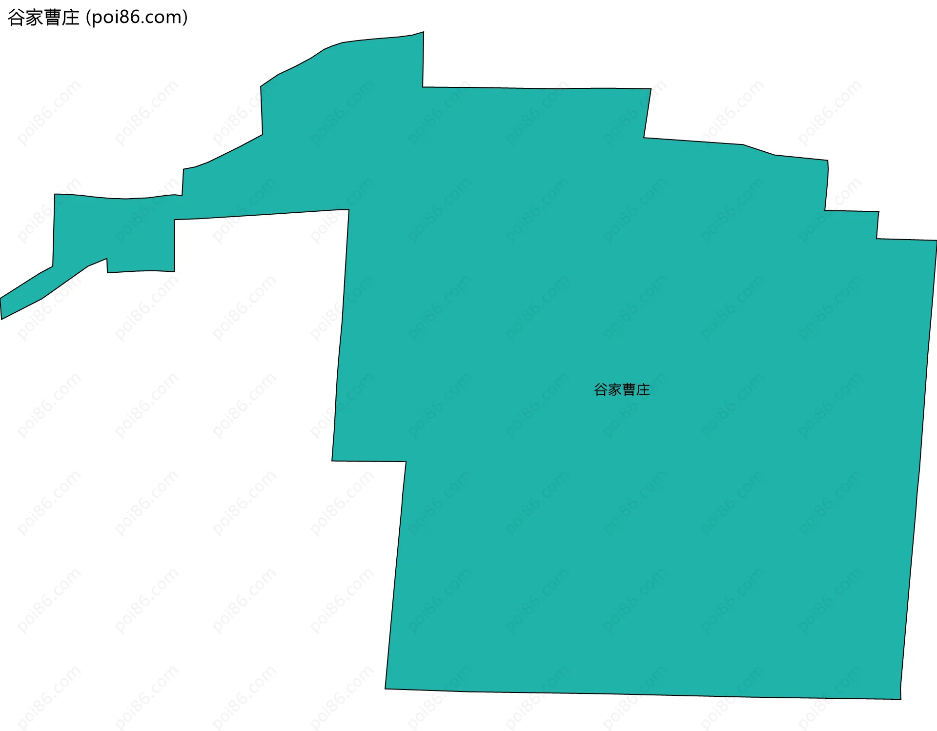 谷家曹庄边界地图
