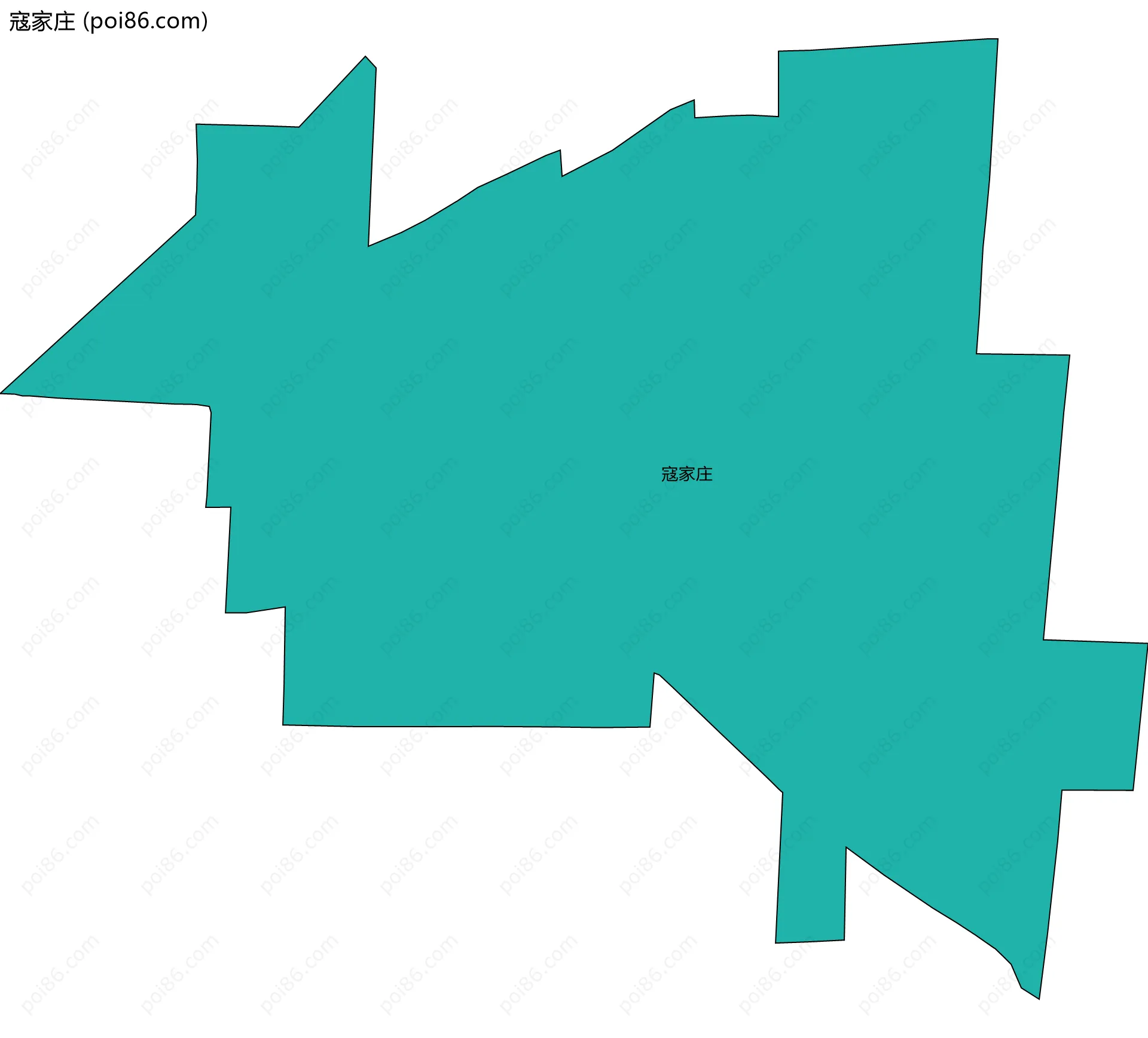 寇家庄边界地图