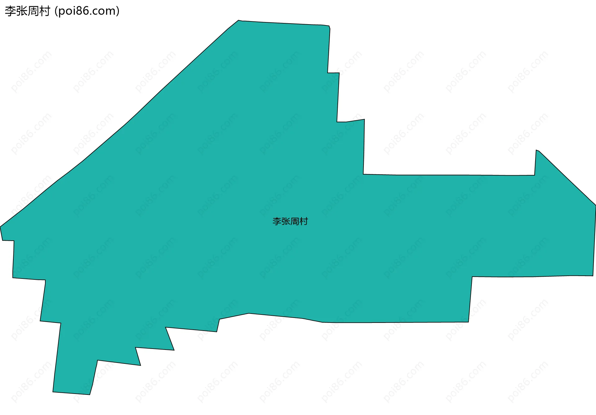 李张周村边界地图