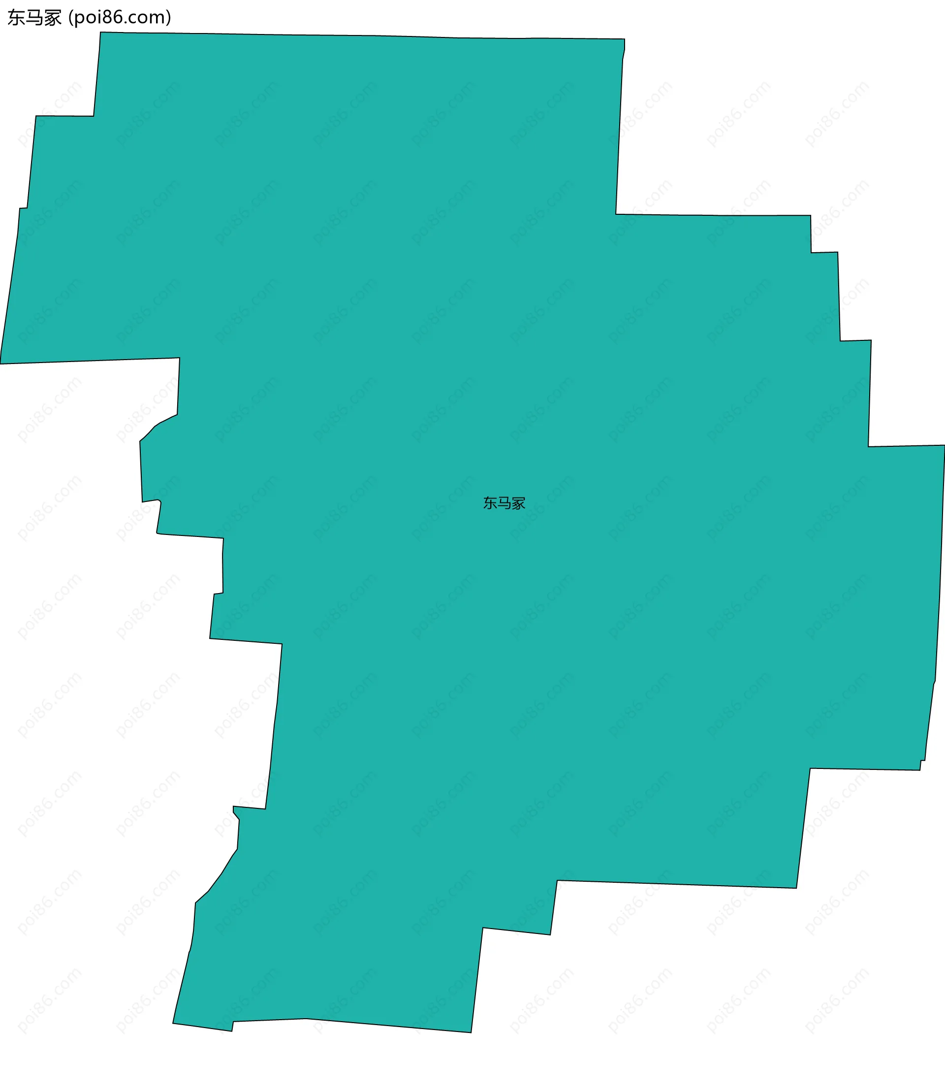 东马冢边界地图