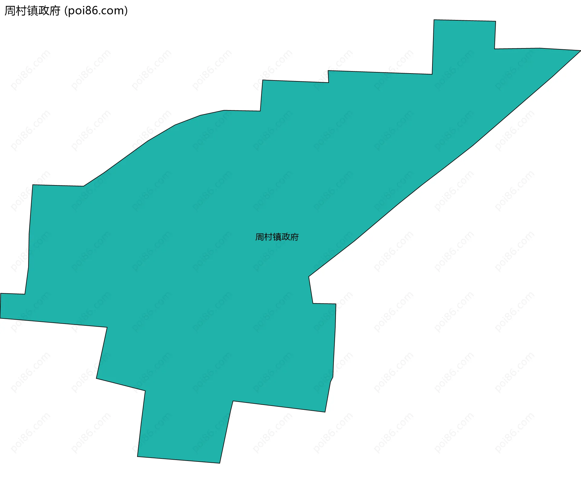 周村镇政府边界地图
