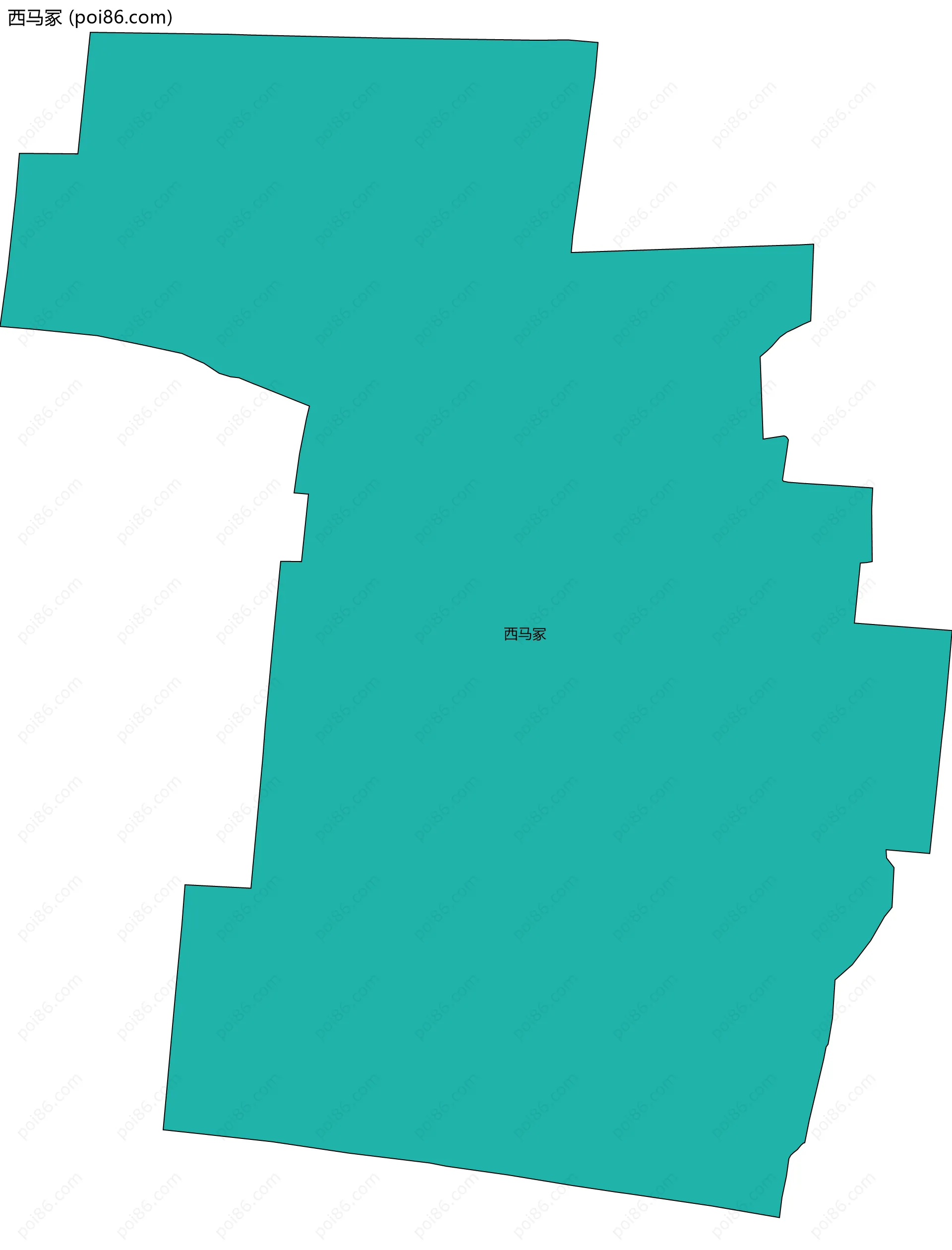 西马冢边界地图