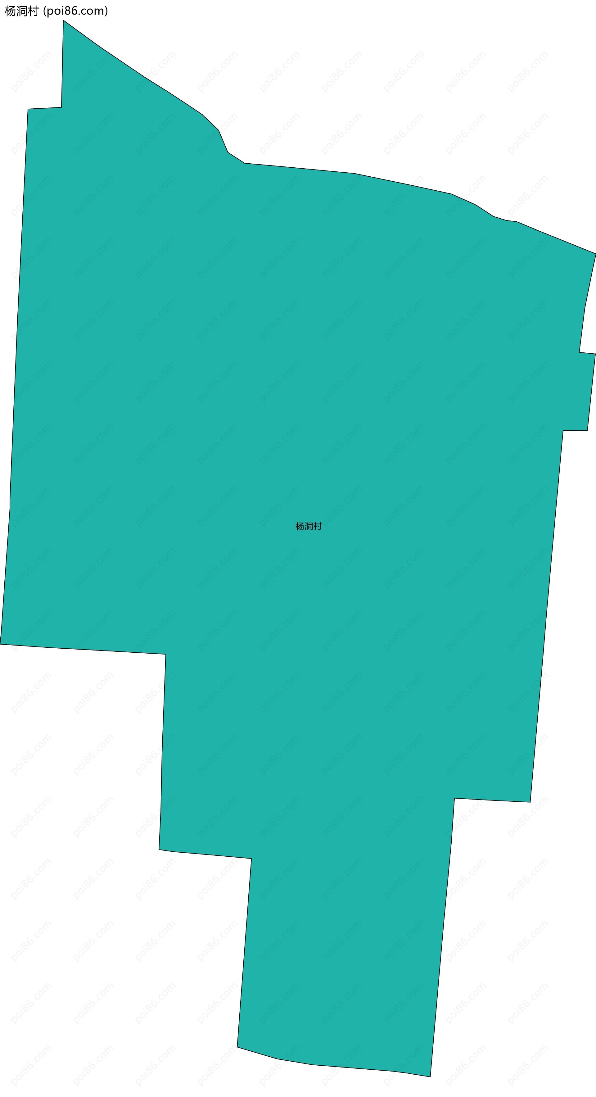 杨洞村边界地图