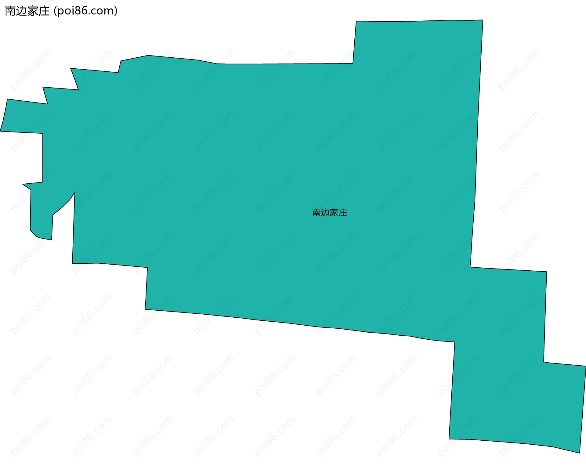 南边家庄边界地图