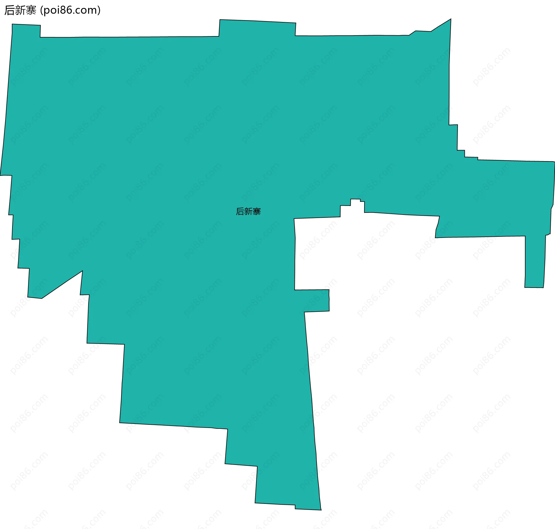 后新寨边界地图