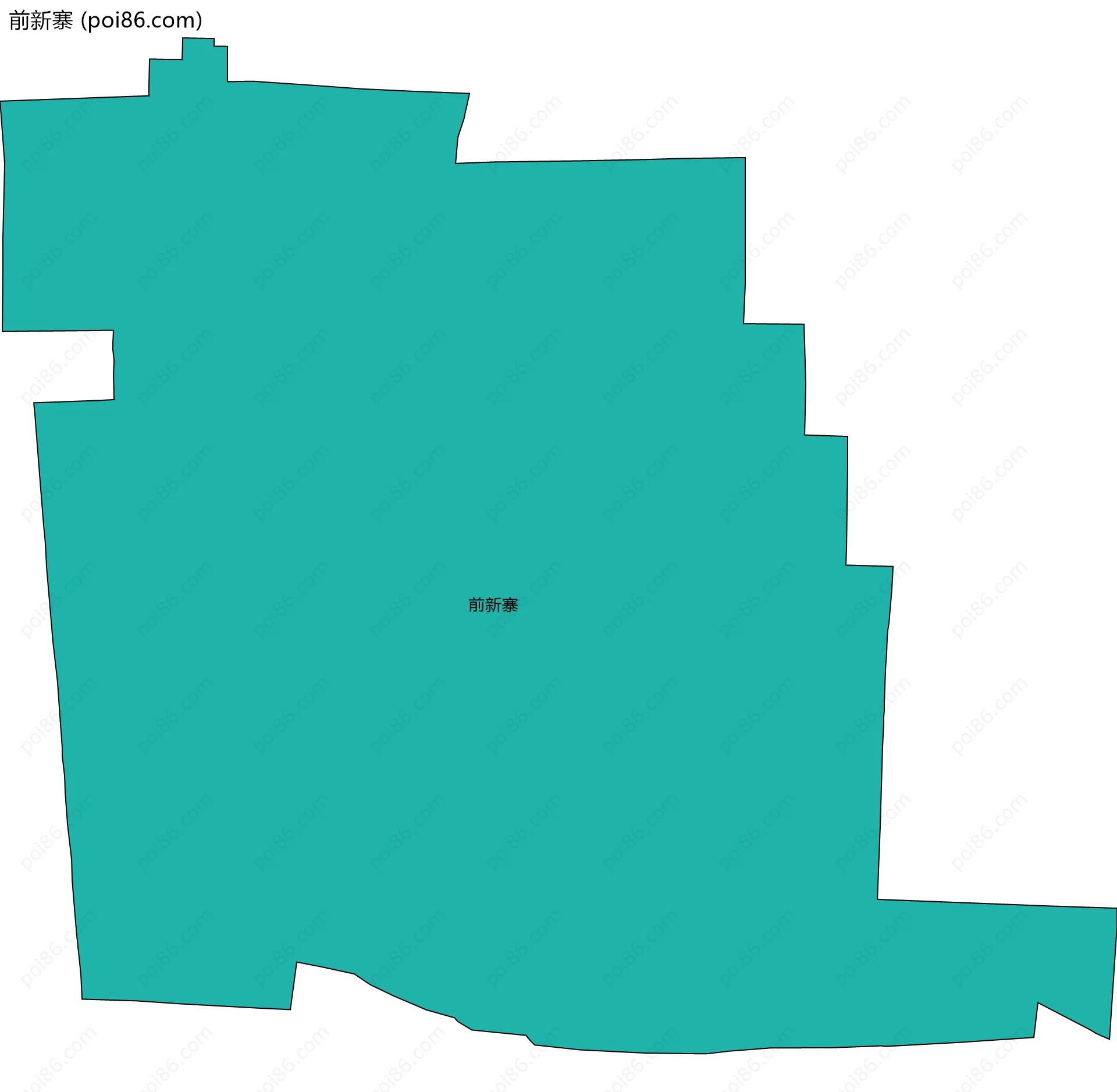 前新寨边界地图