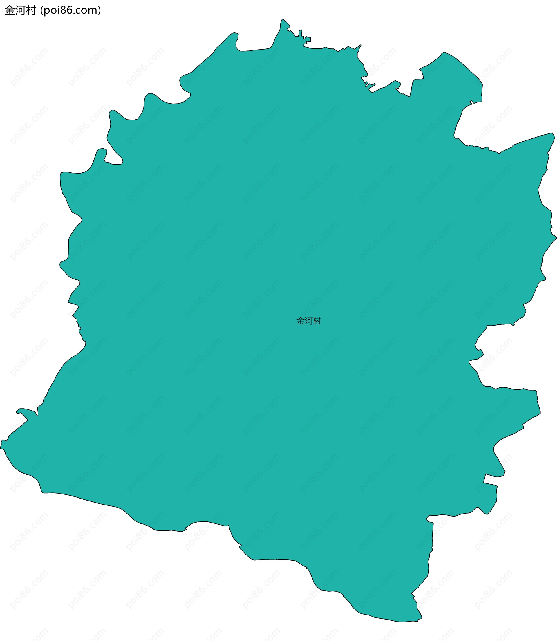 金河村边界地图