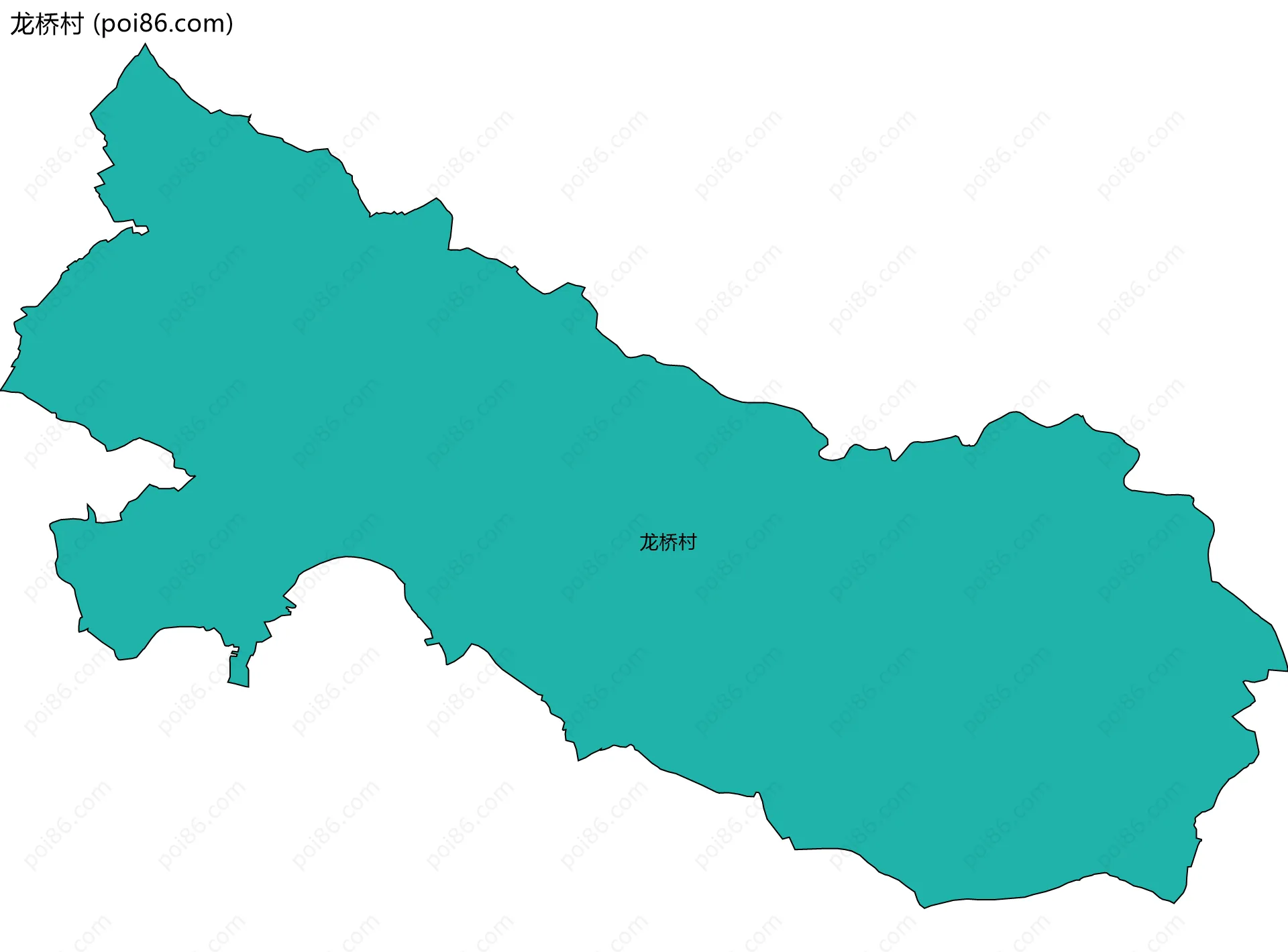 龙桥村边界地图