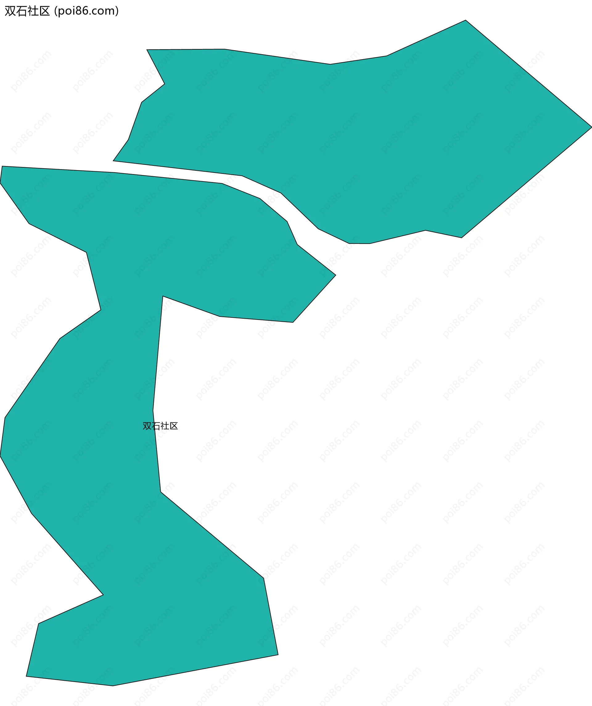 双石社区边界地图