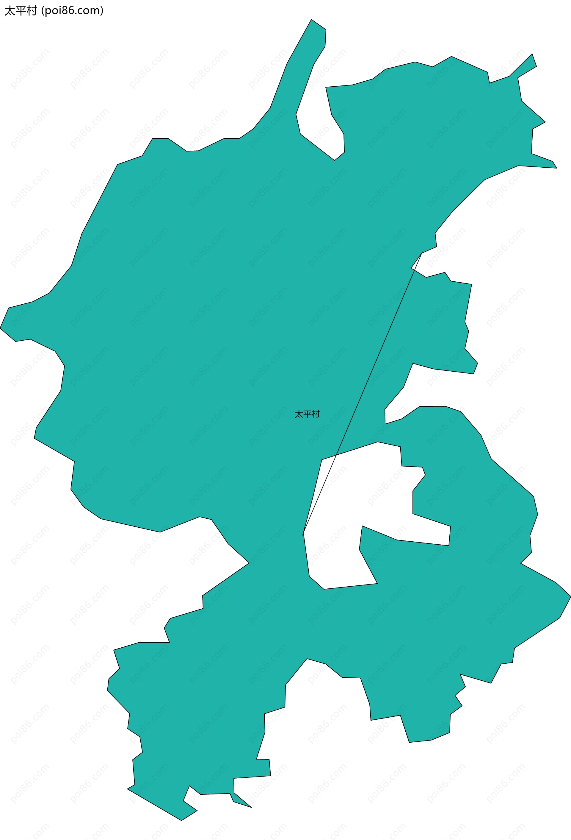 太平村边界地图