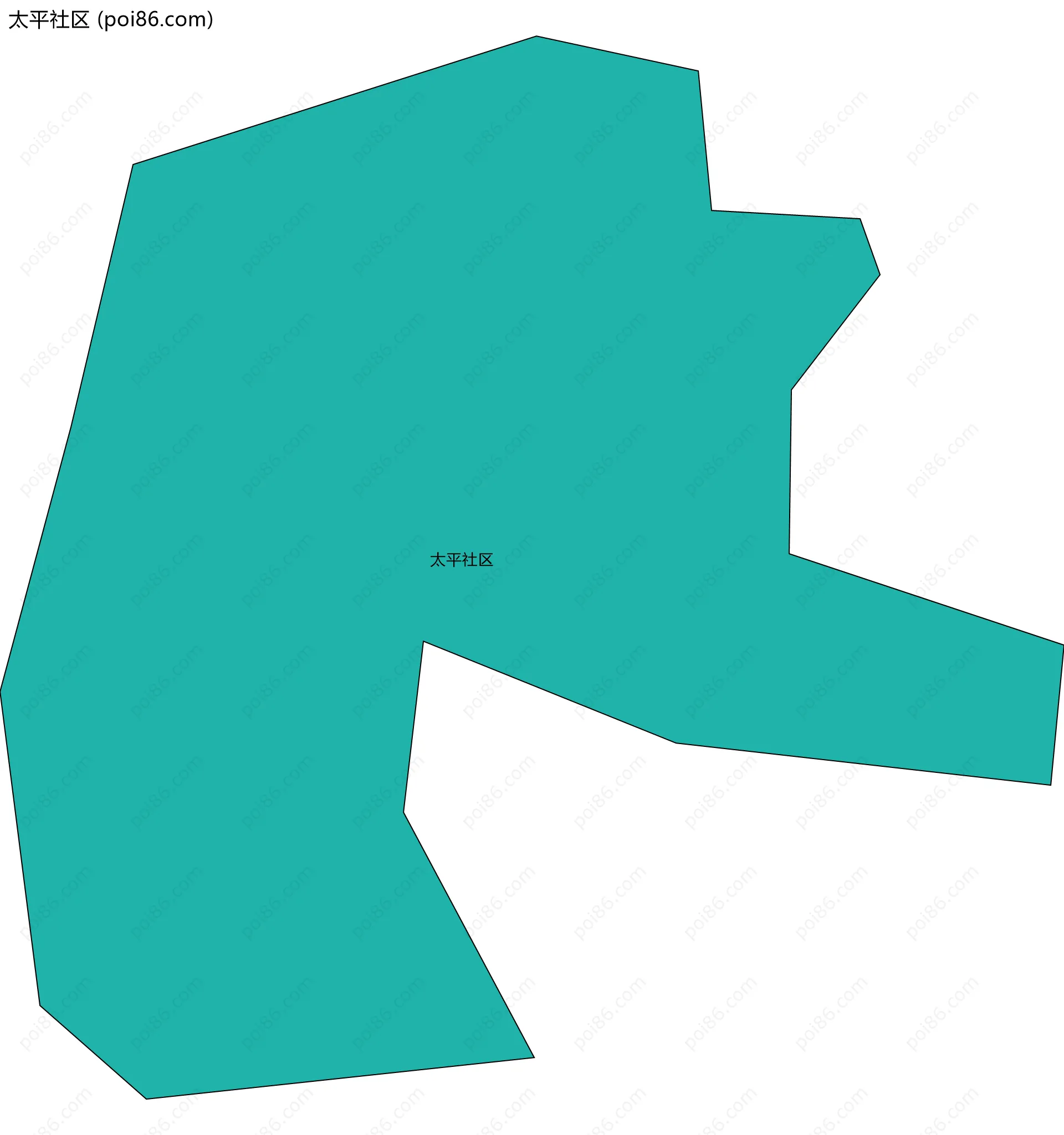 太平社区边界地图