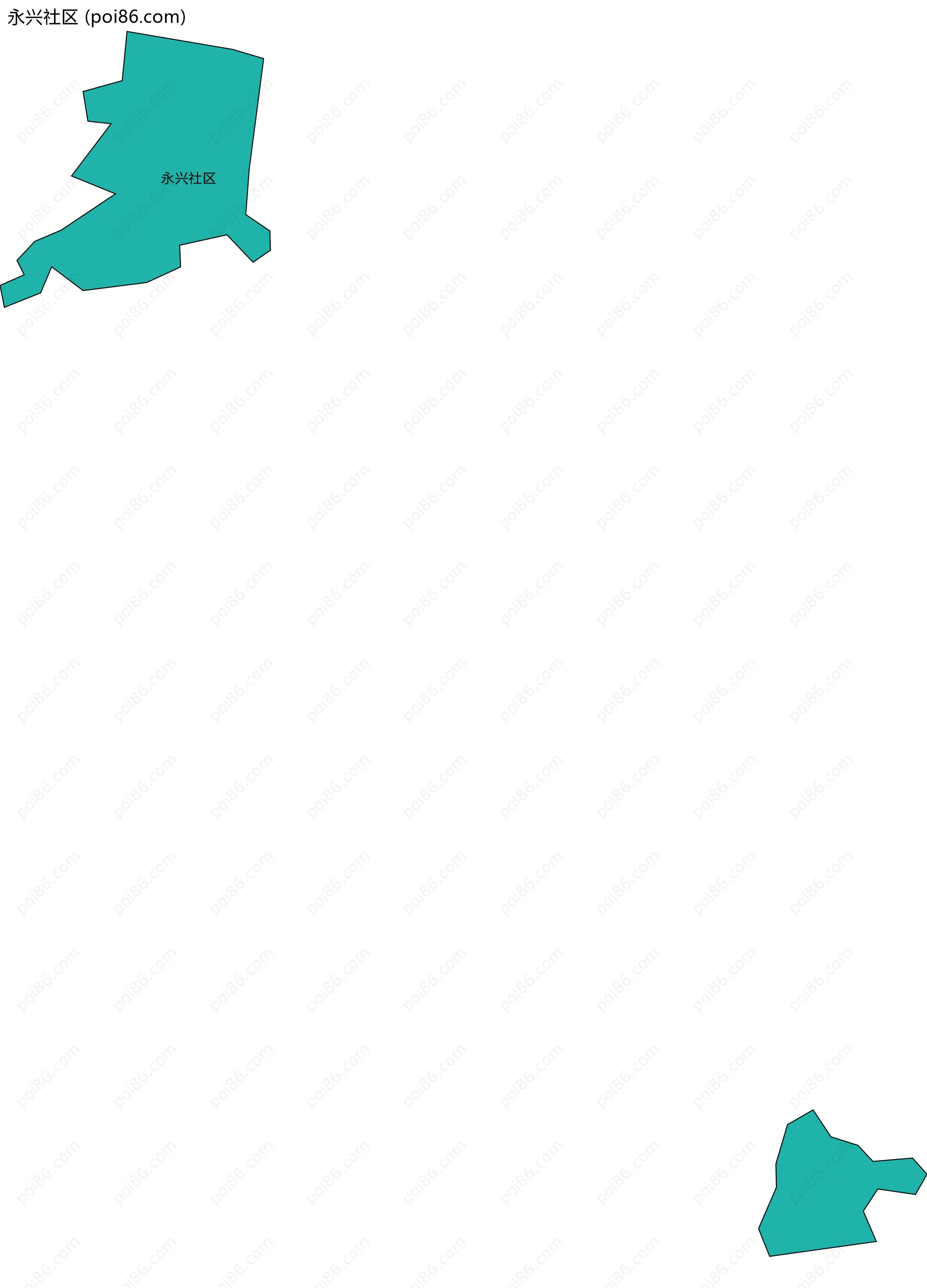 永兴社区边界地图