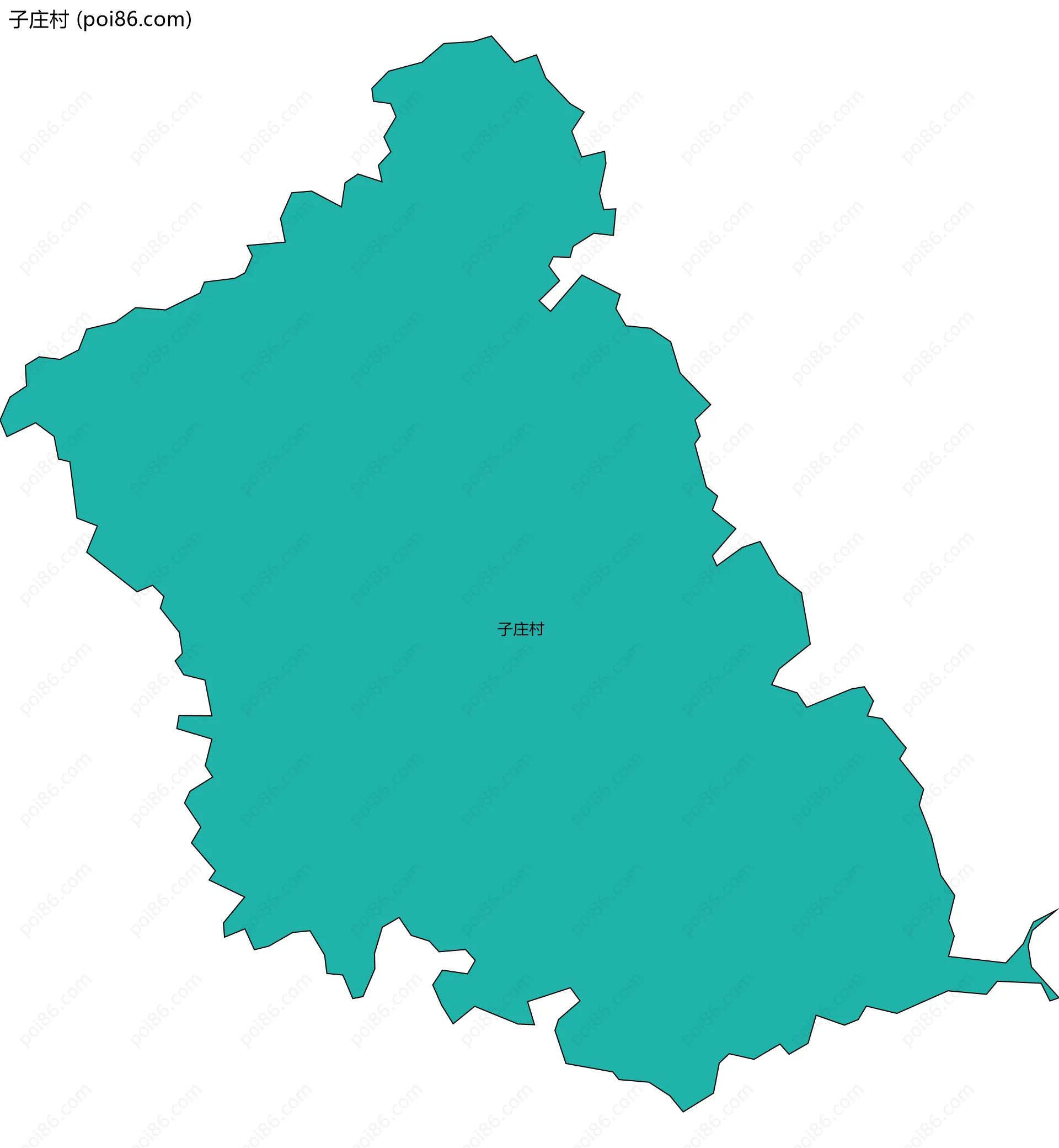 子庄村边界地图