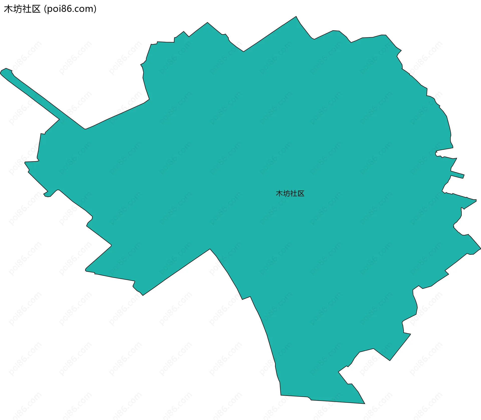 木坊社区边界地图