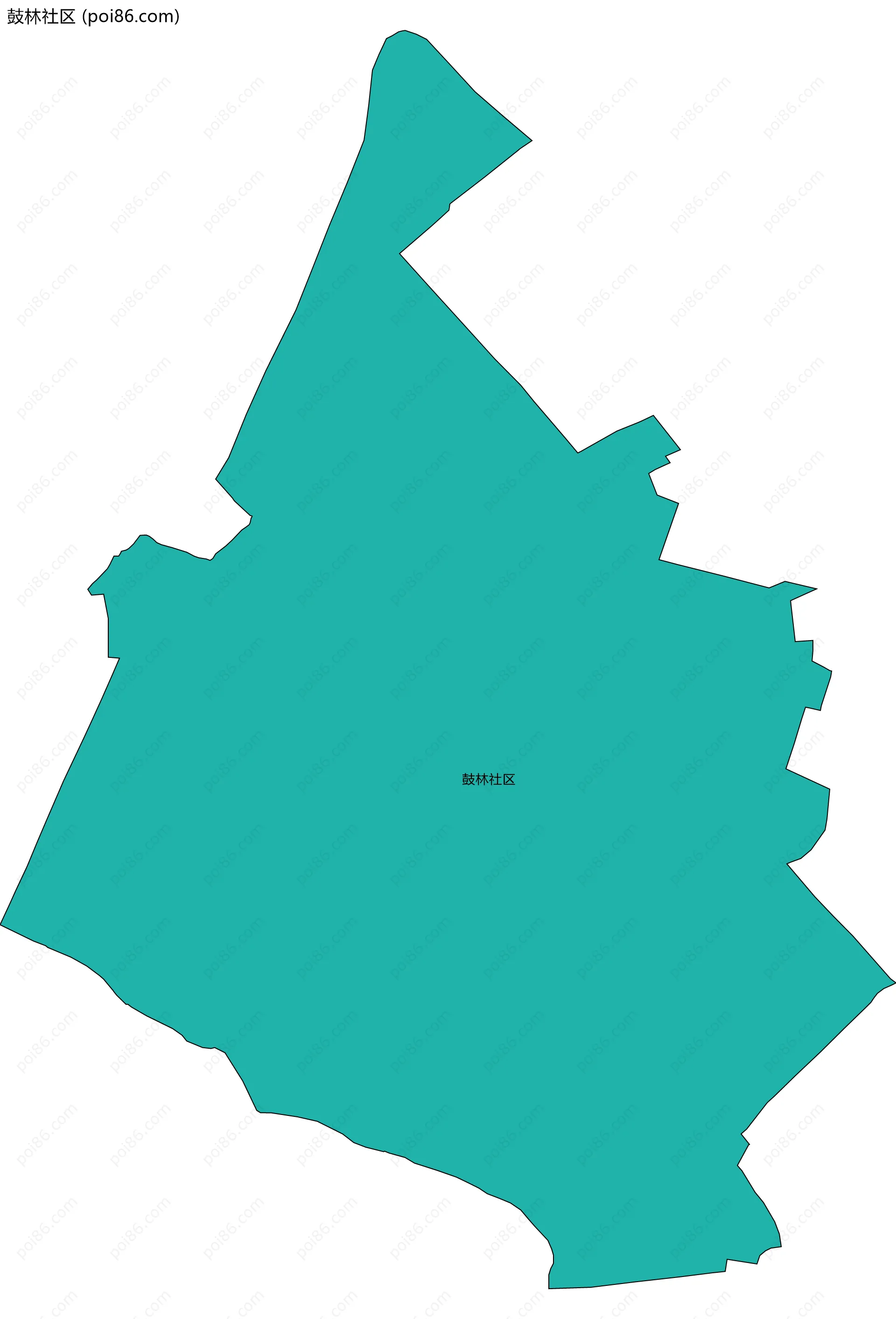 鼓林社区边界地图