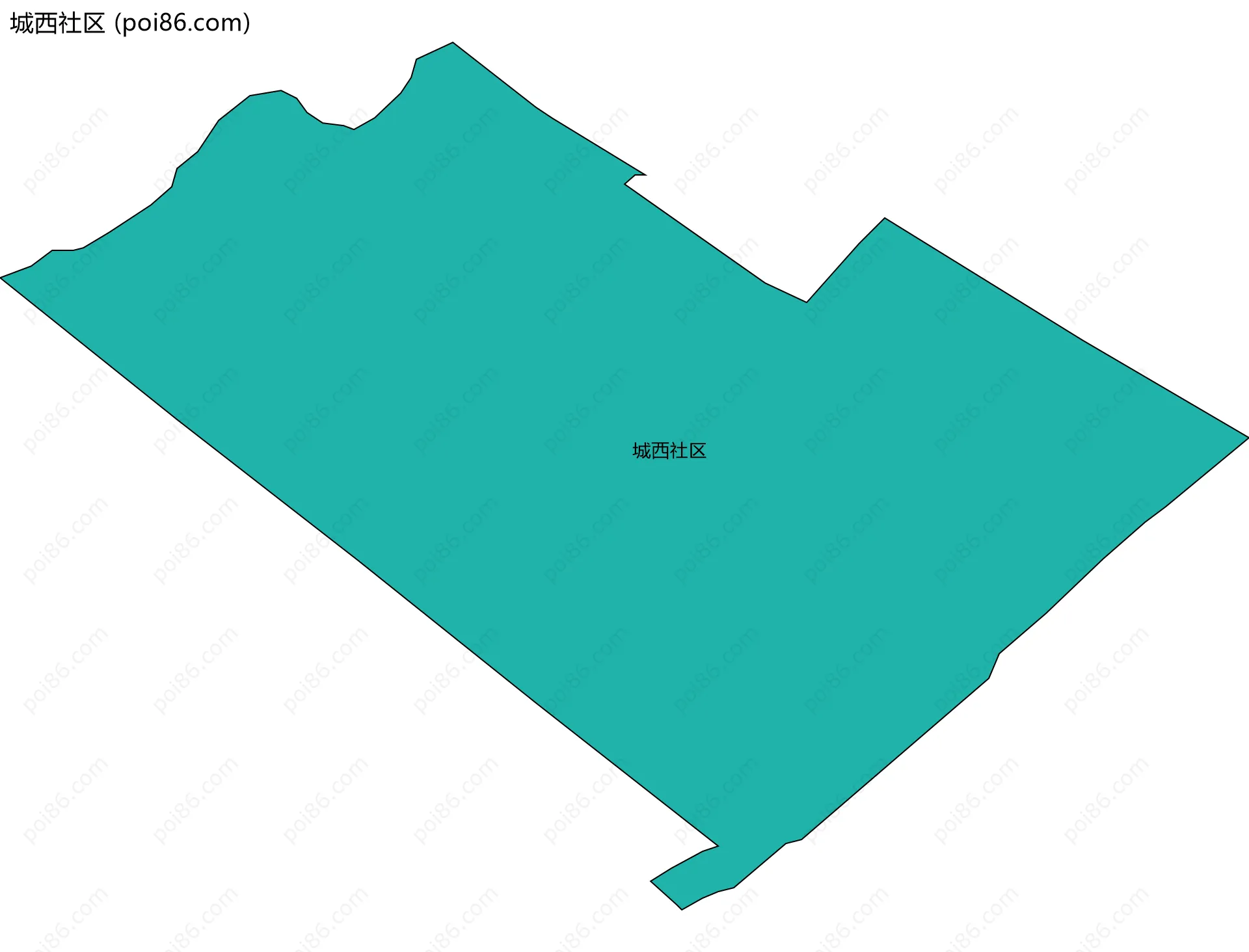 城西社区边界地图