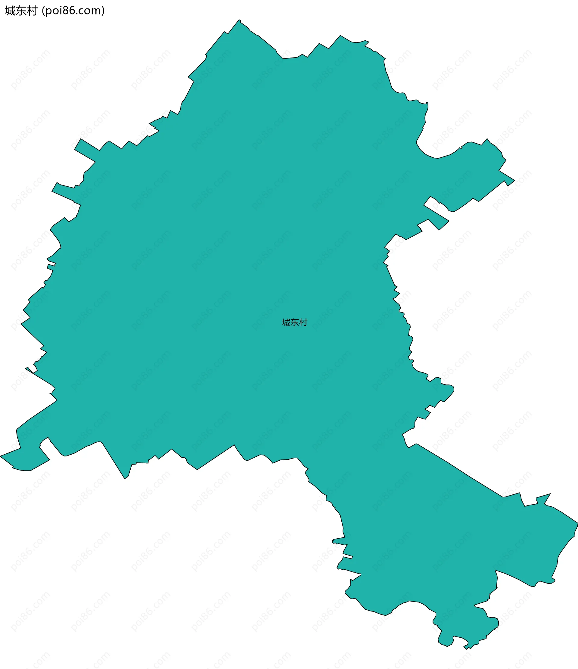 城东村边界地图