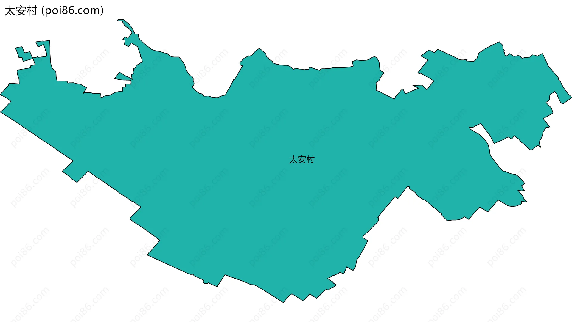 太安村边界地图