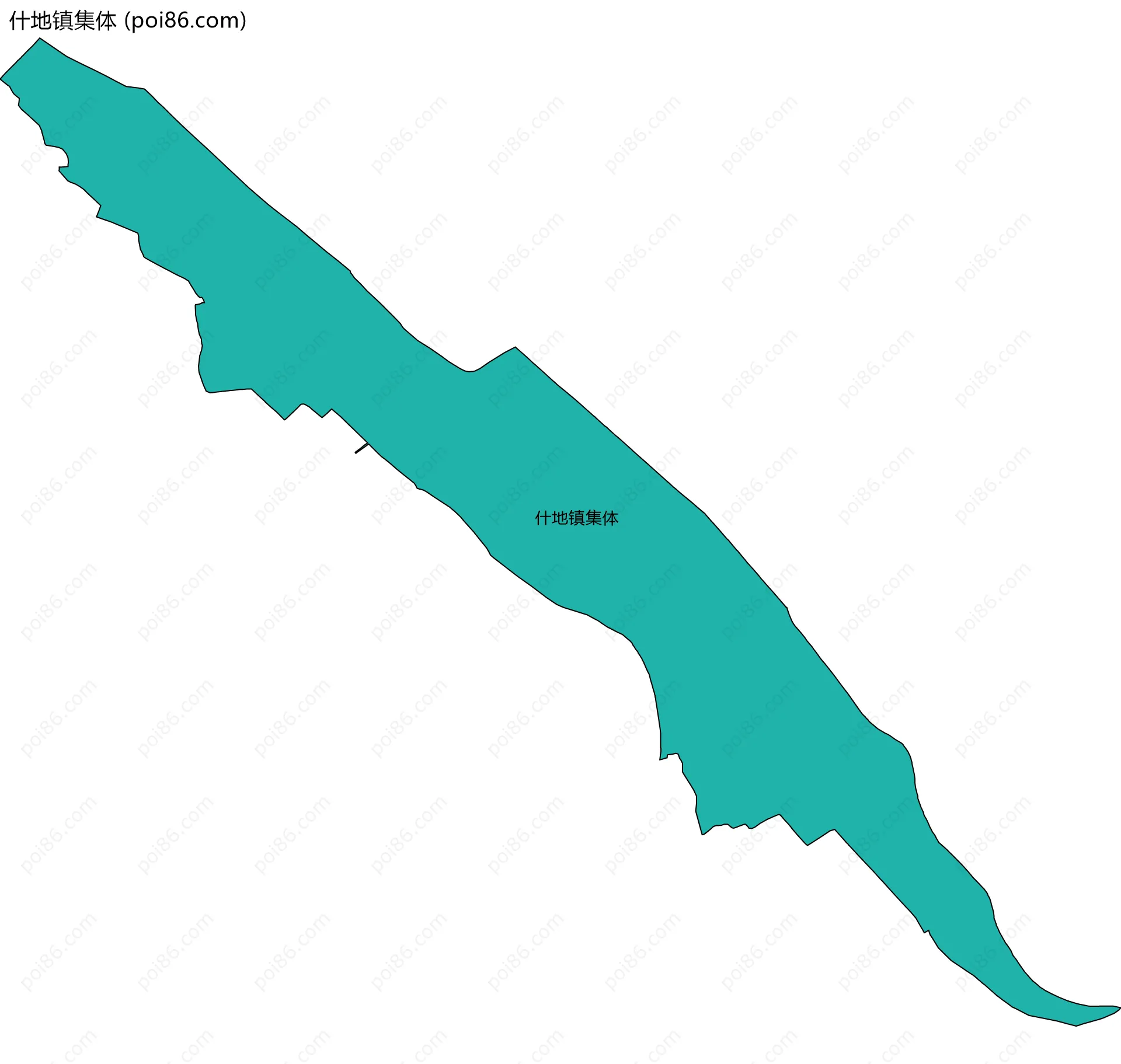 什地镇集体边界地图