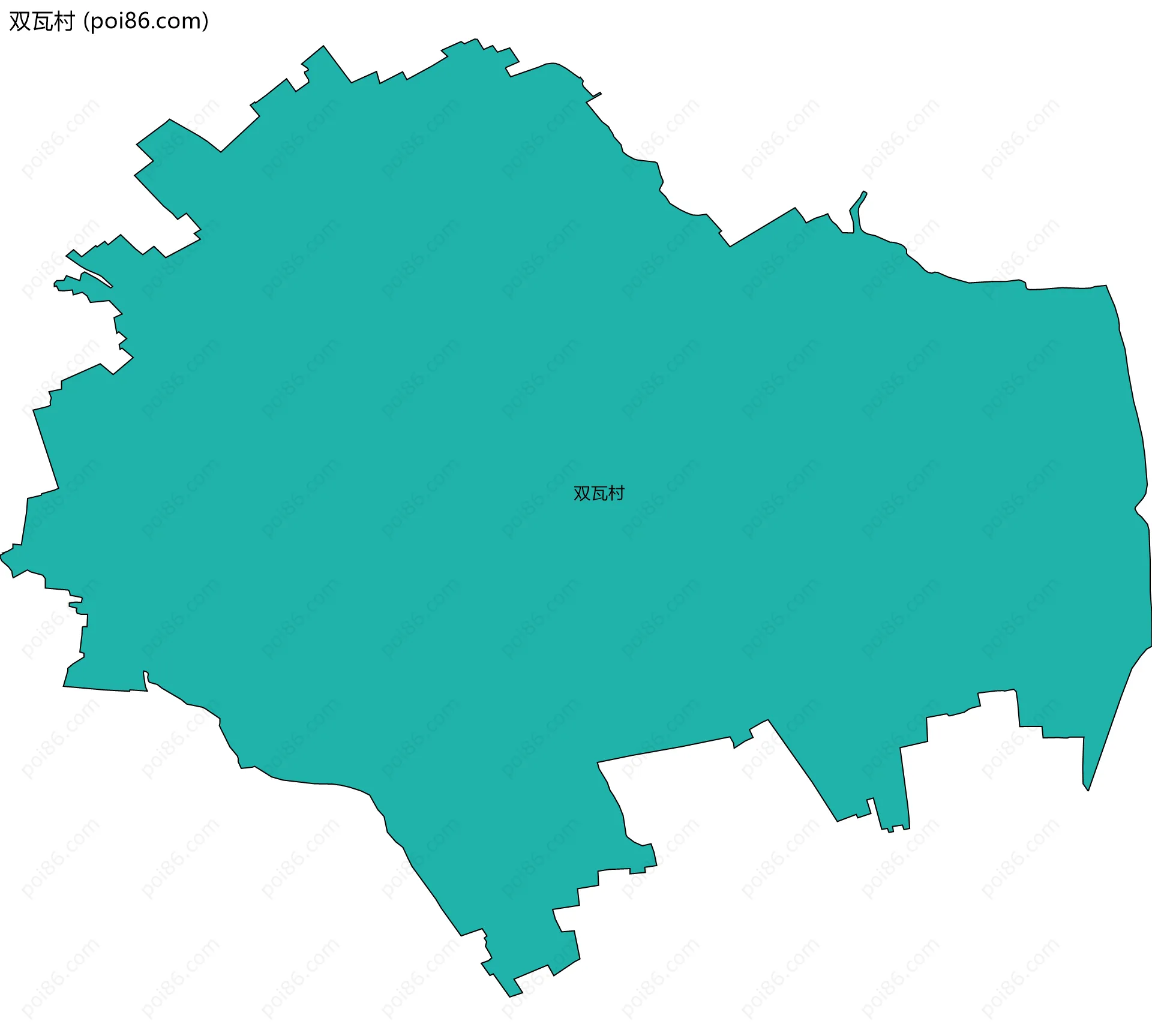 双瓦村边界地图