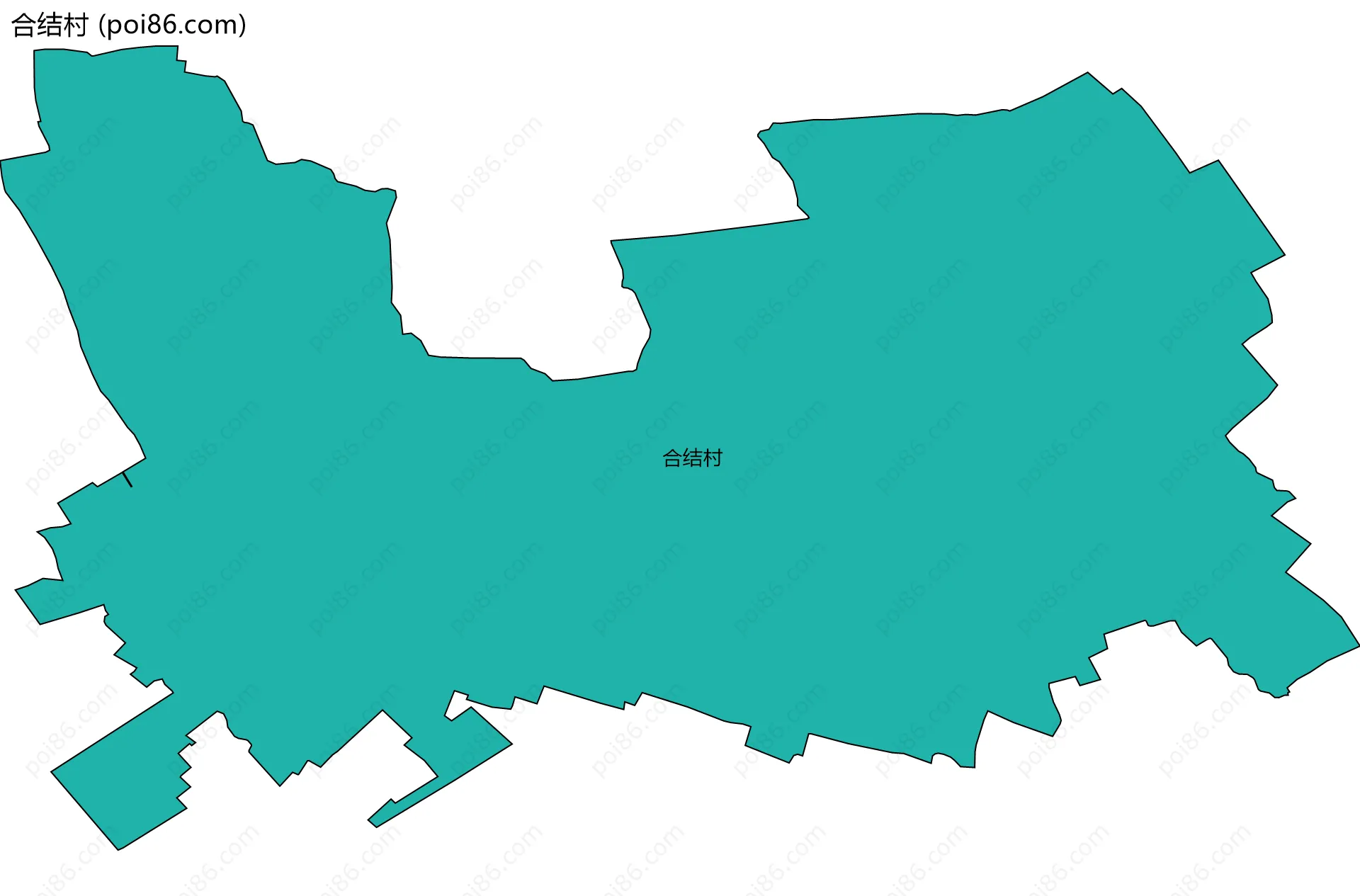 合结村边界地图