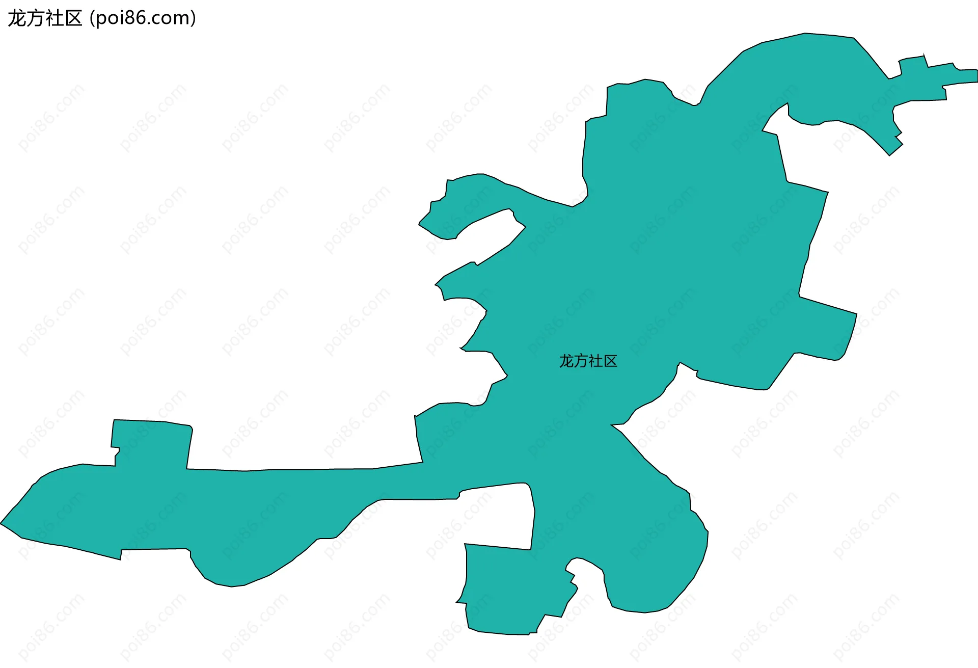 龙方社区边界地图