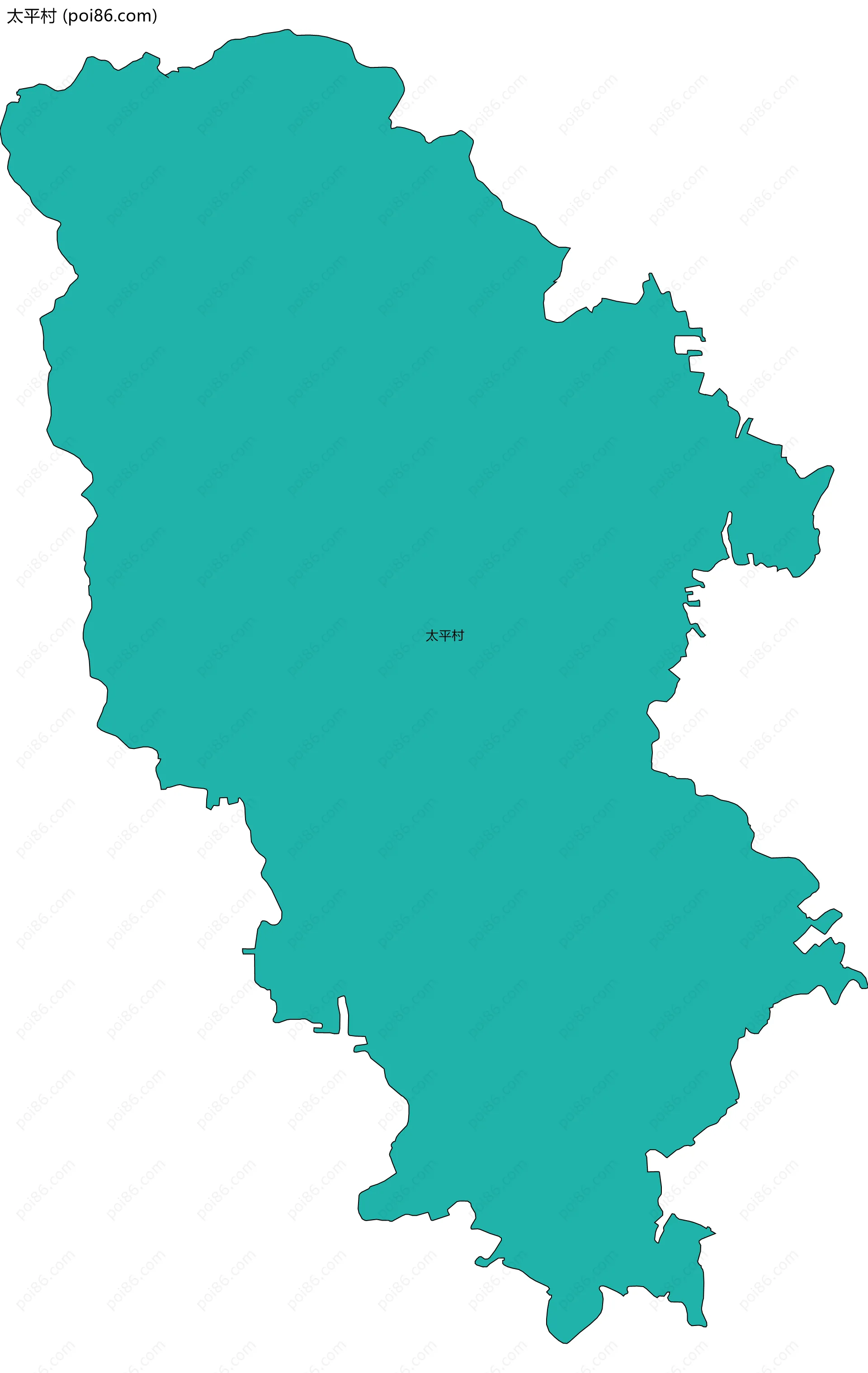 太平村边界地图