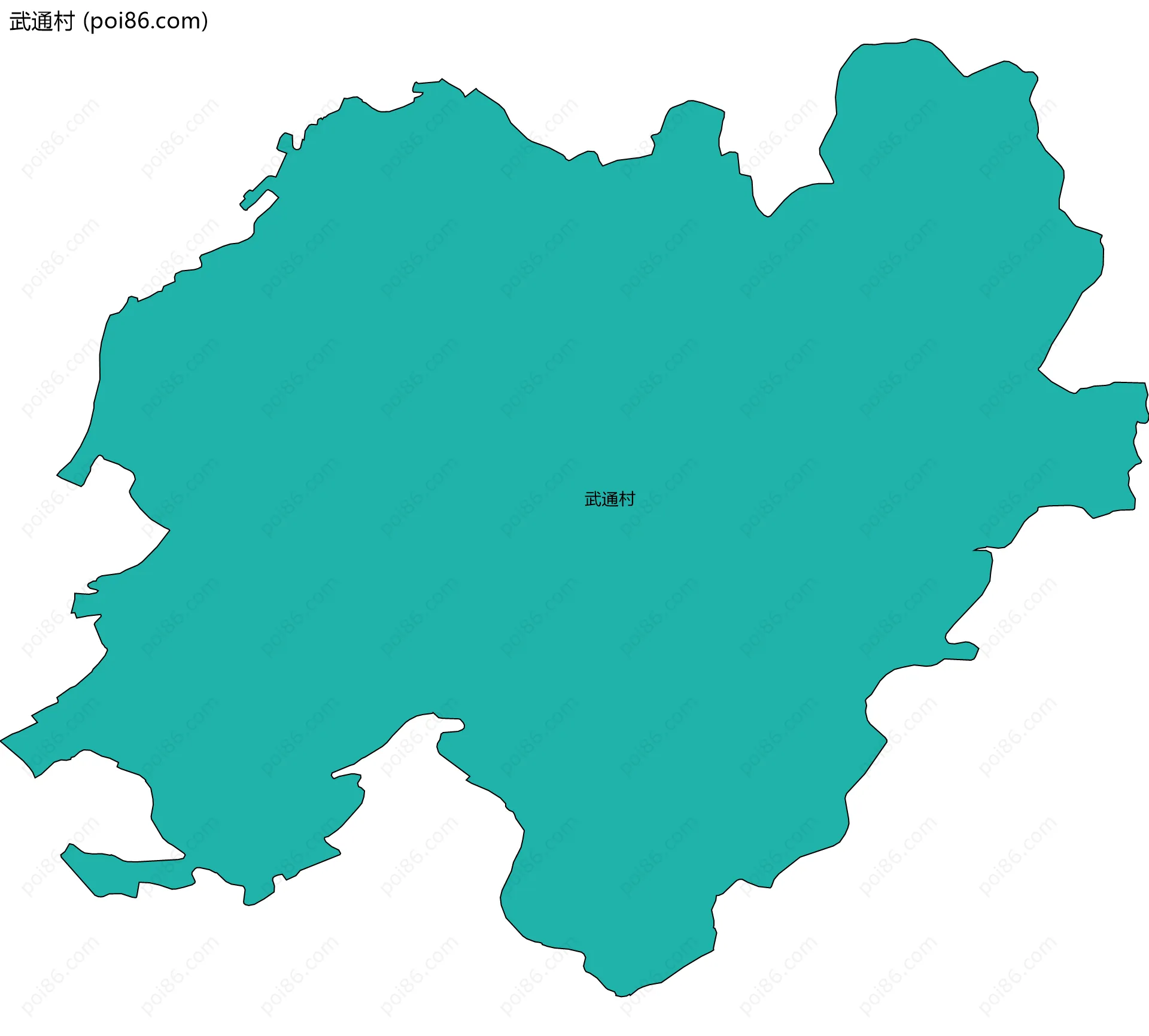 武通村边界地图