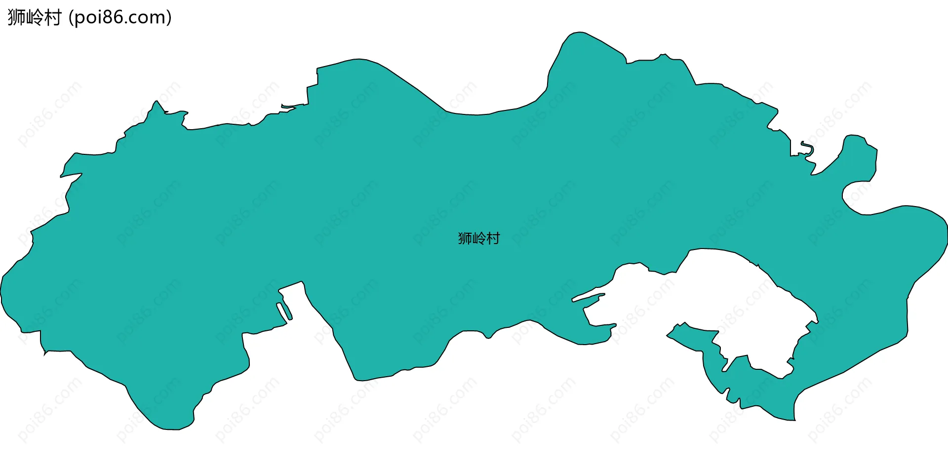 狮岭村边界地图