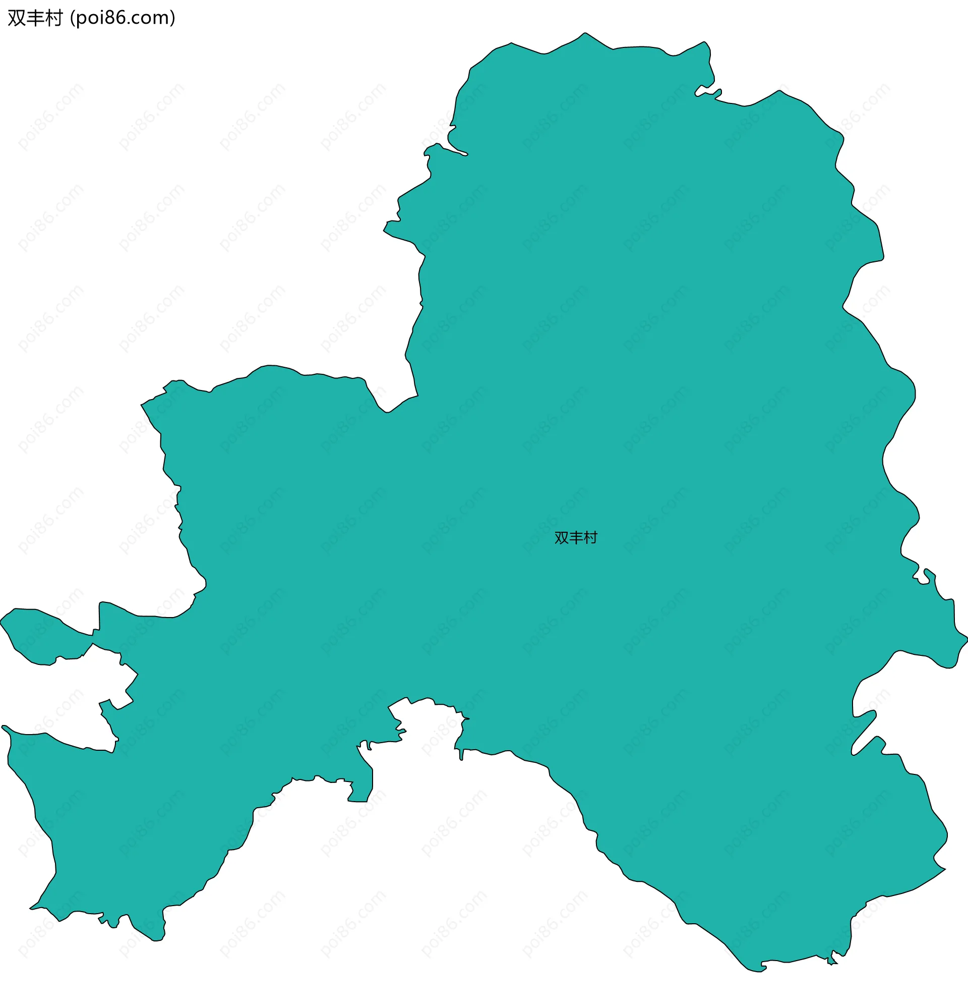 双丰村边界地图