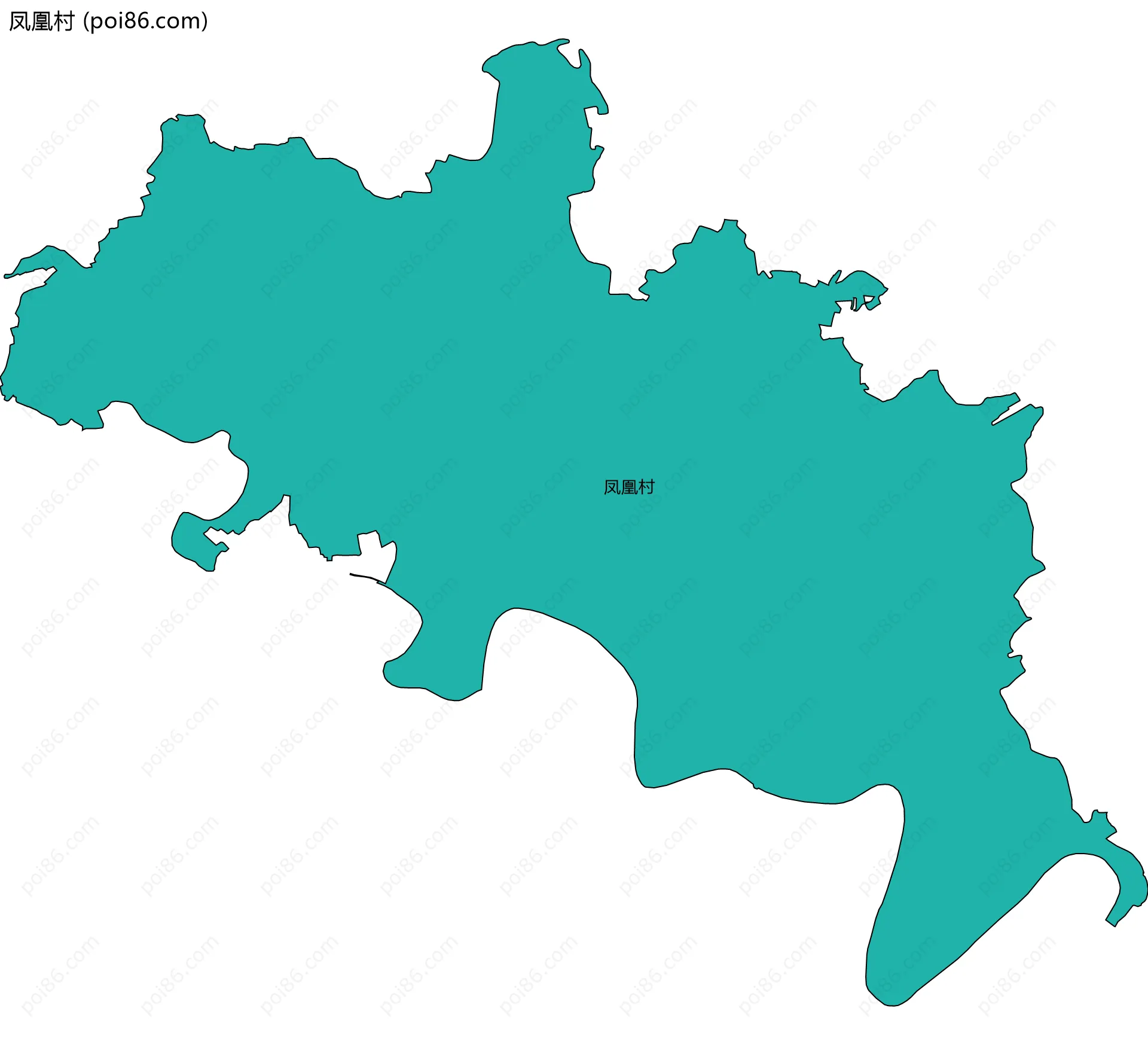 凤凰村边界地图
