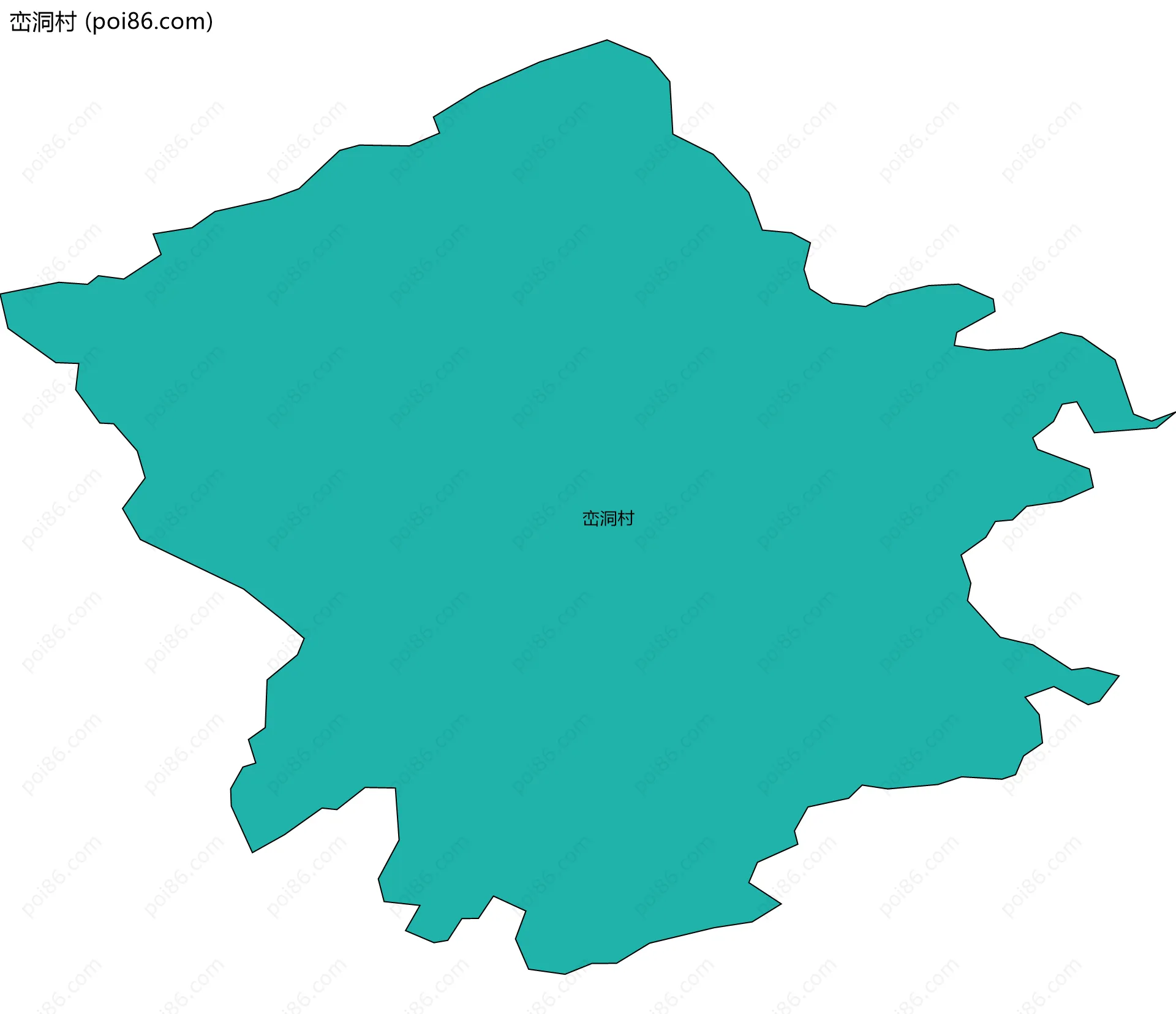 峦洞村边界地图