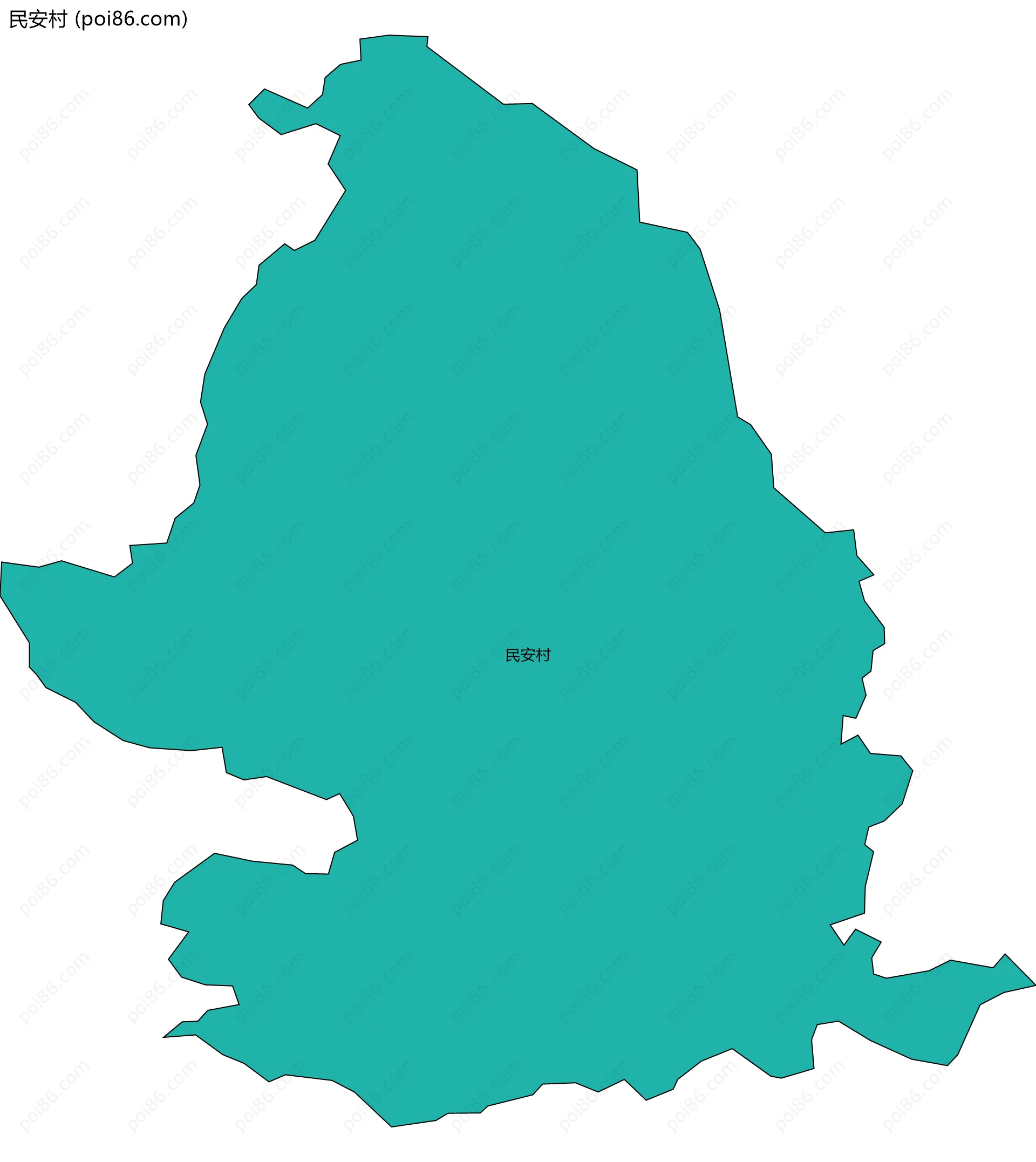 民安村边界地图