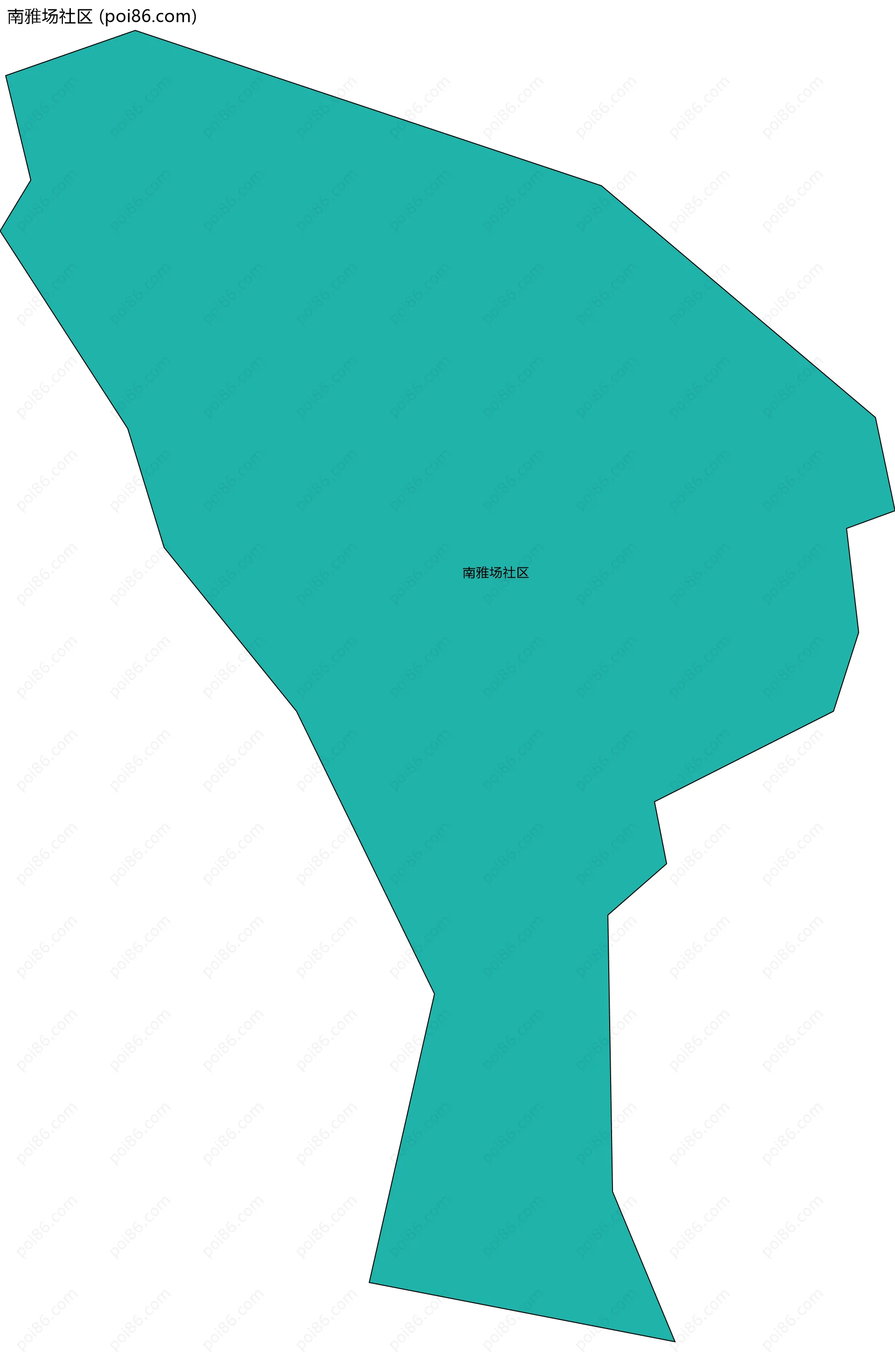 南雅场社区边界地图