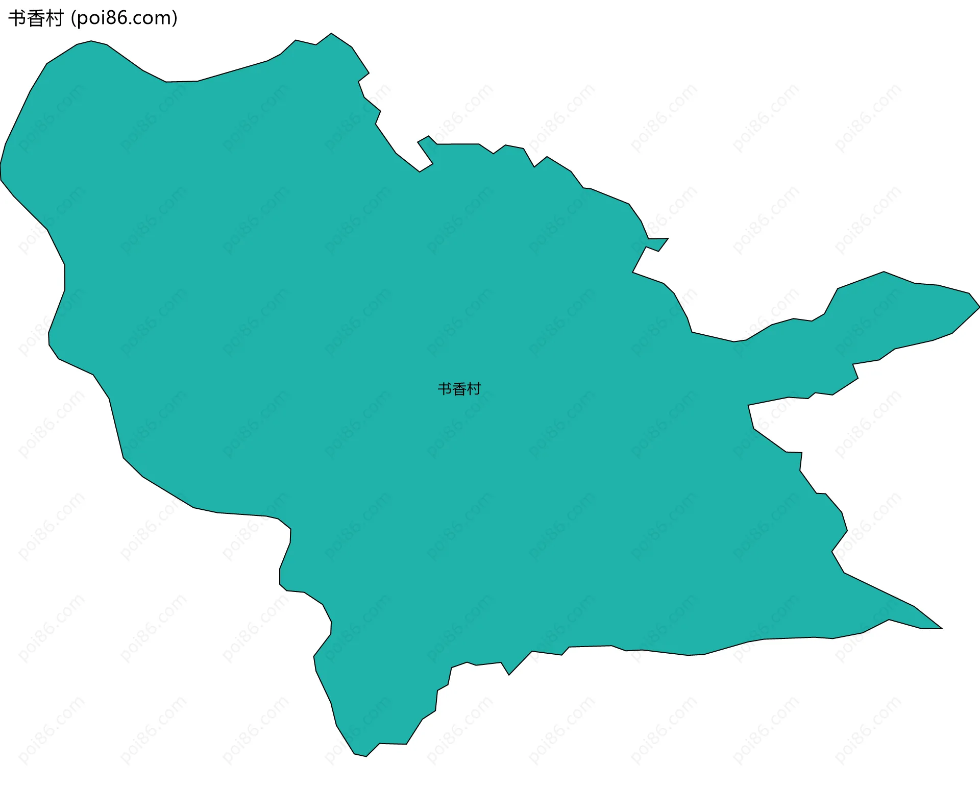 书香村边界地图
