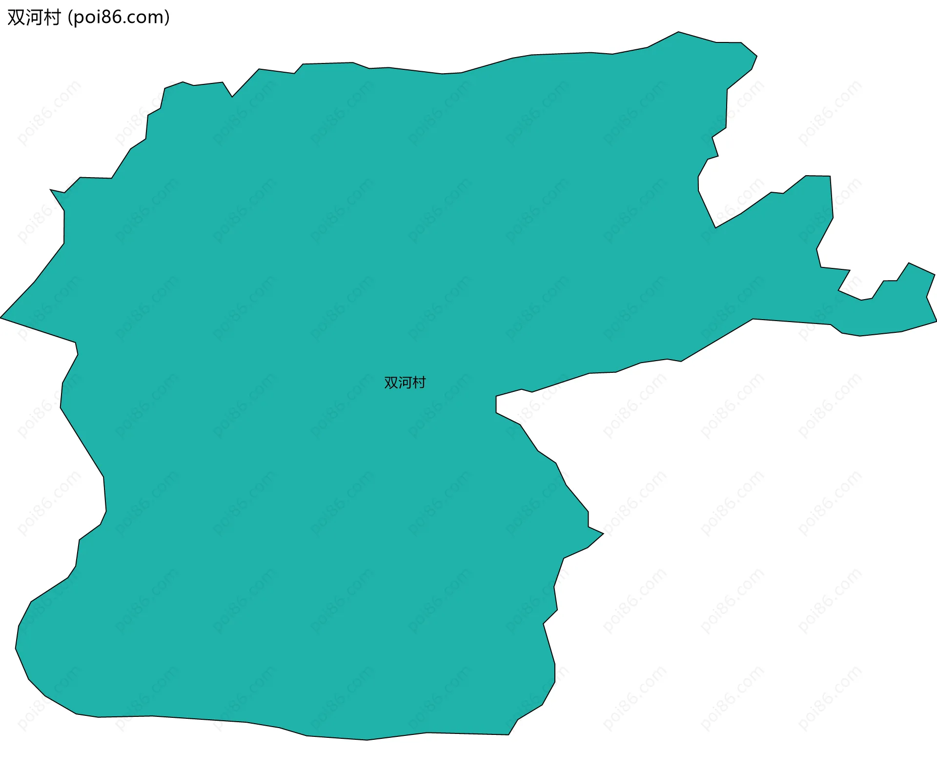 双河村边界地图
