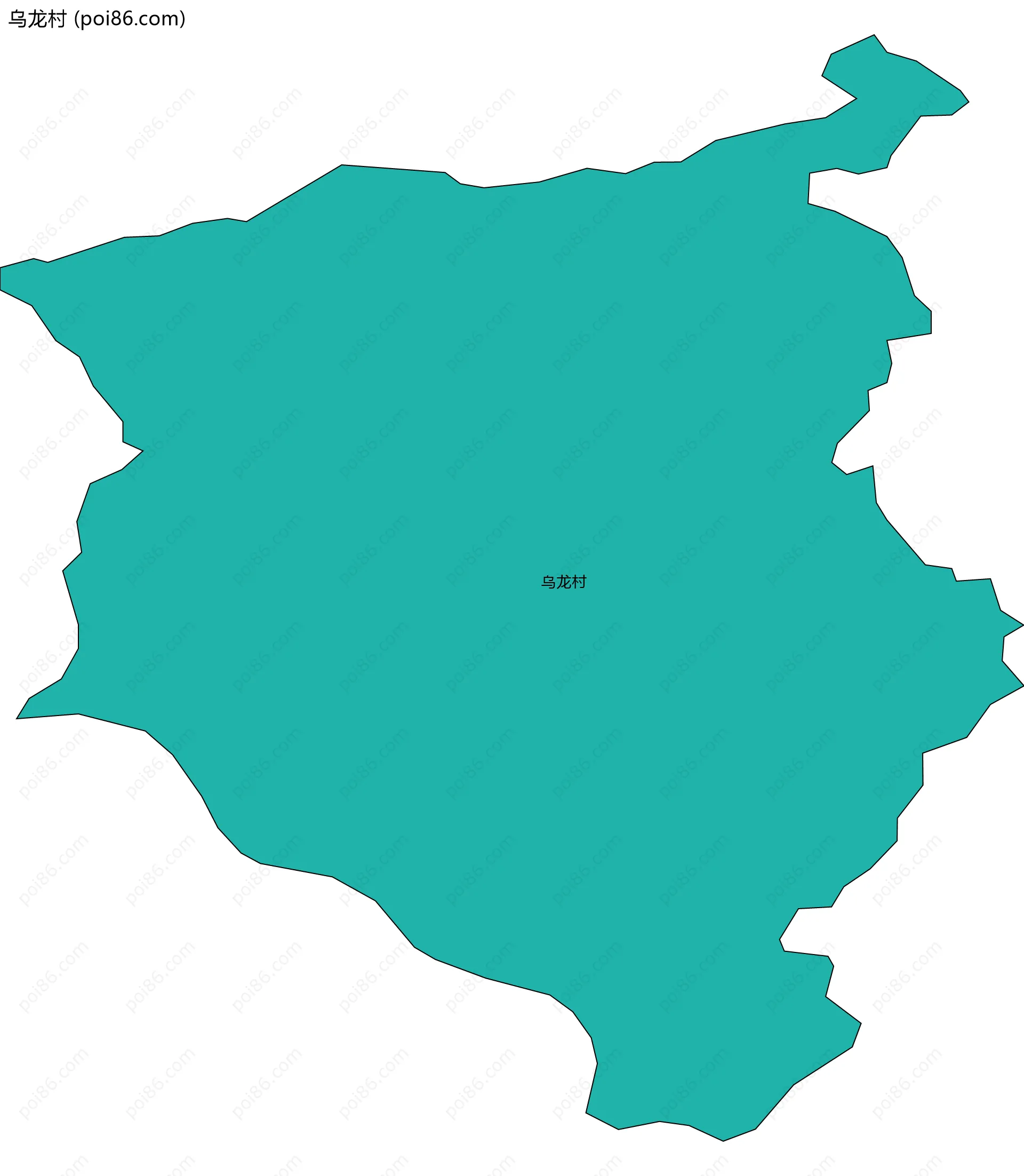 乌龙村边界地图