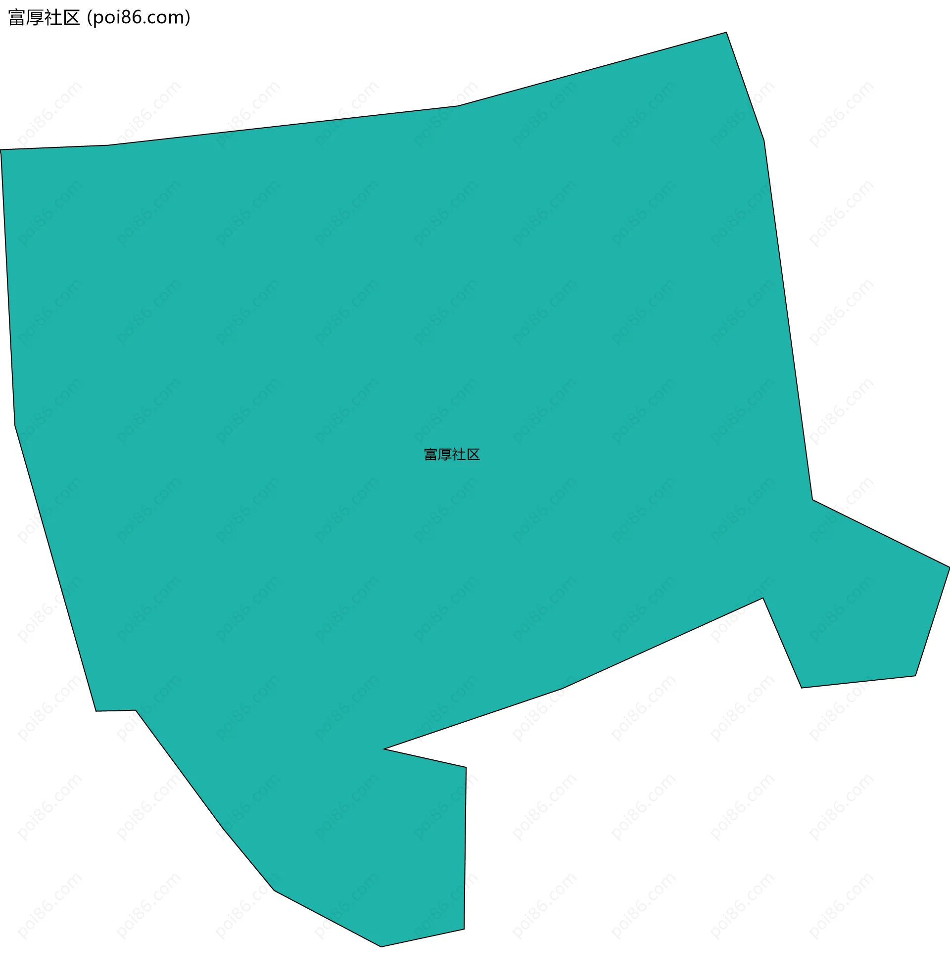 富厚社区边界地图